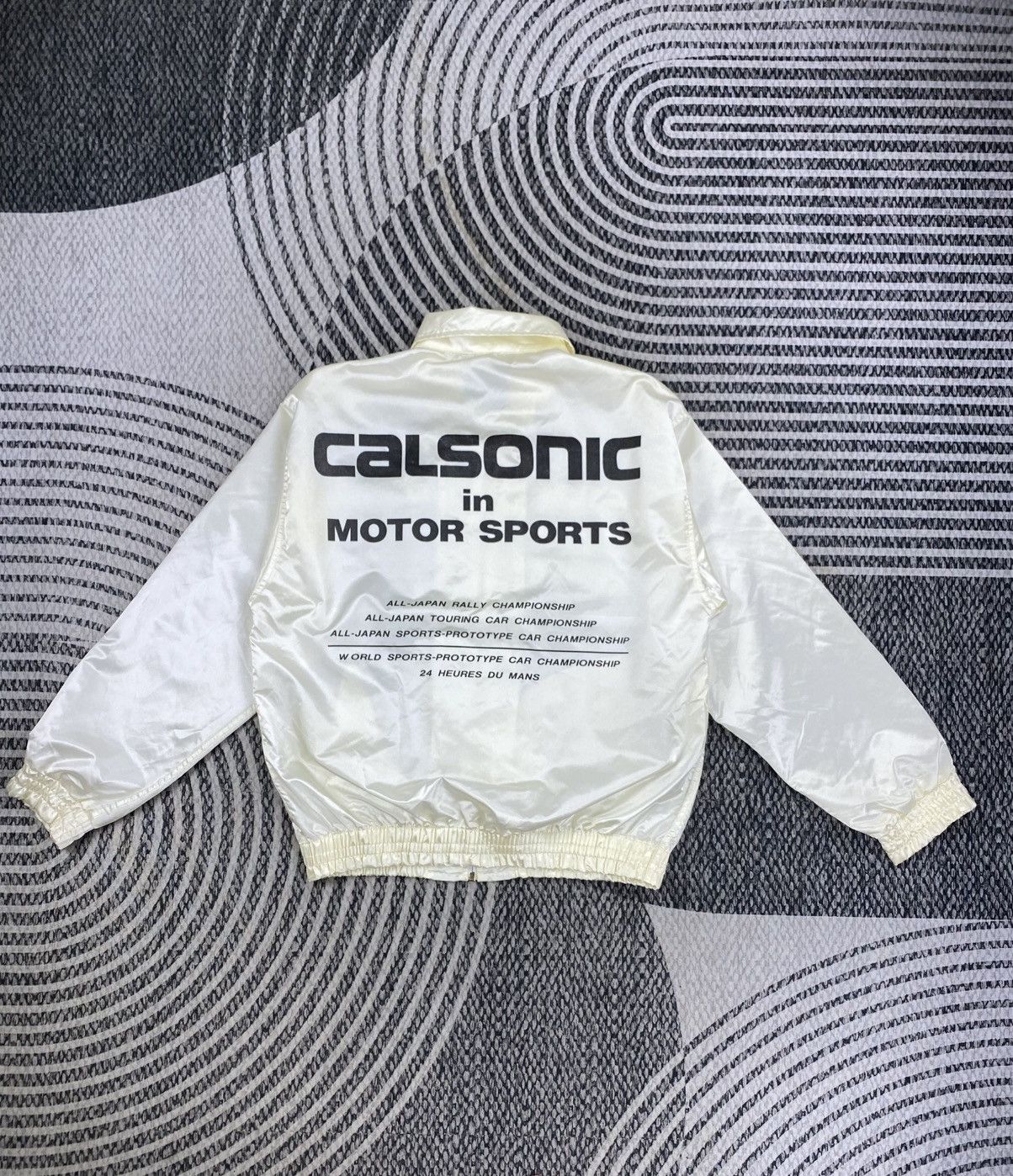 Japanese Brand Vtg Nissan R89C Calsonic Racing Team Of Le Mans Jacket Size US M / EU 48-50 / 2 - 1 Thumbnail
