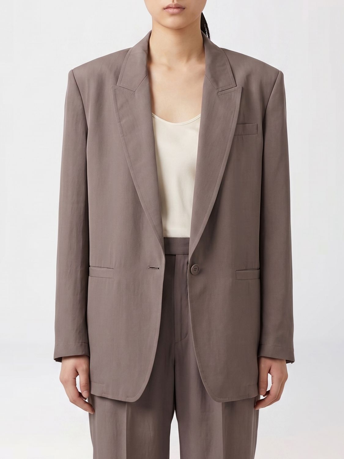 Saint Laurent Paris Saint Laurent Jacket Woman Grey Size S / US 4 / IT 40 - 1 Thumbnail
