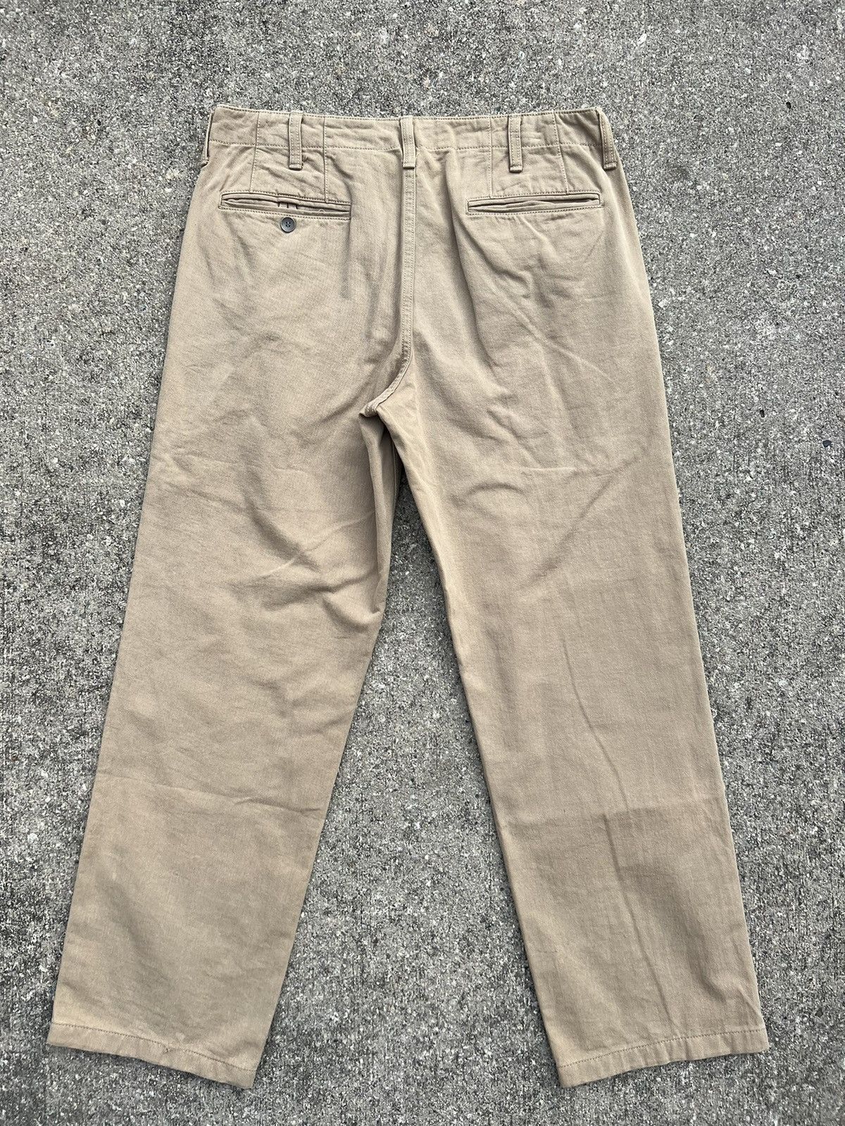 Maison MIHARA YASUHIRO Miharayasuhiro Japan Cropped Khaki Trouser Pant Size US 32 / EU 48 - 5 Thumbnail