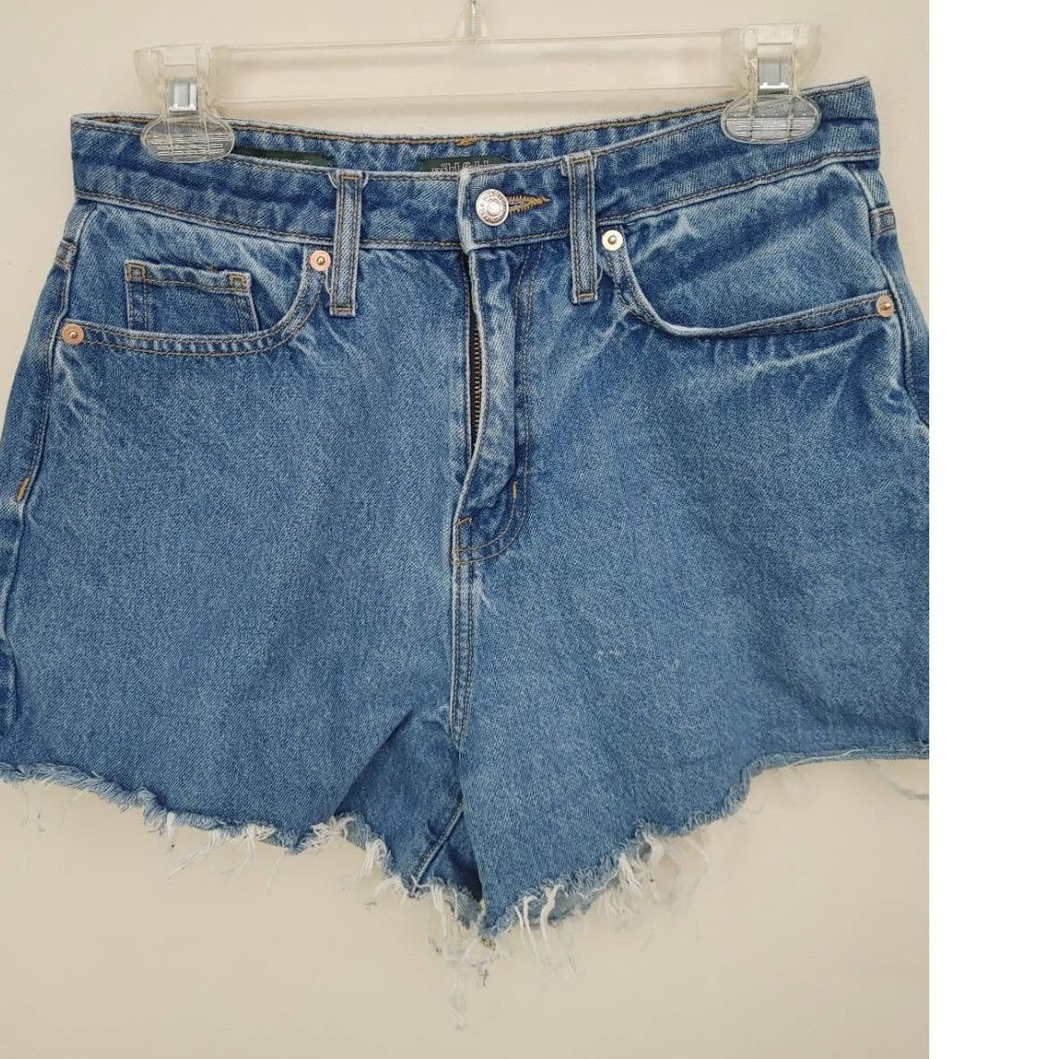 Other Wild Fable Highest Rise Mom Shorts Jean Denim "HAPPY" 4/27 Size 27" / US 4 / IT 40 - 1 Thumbnail