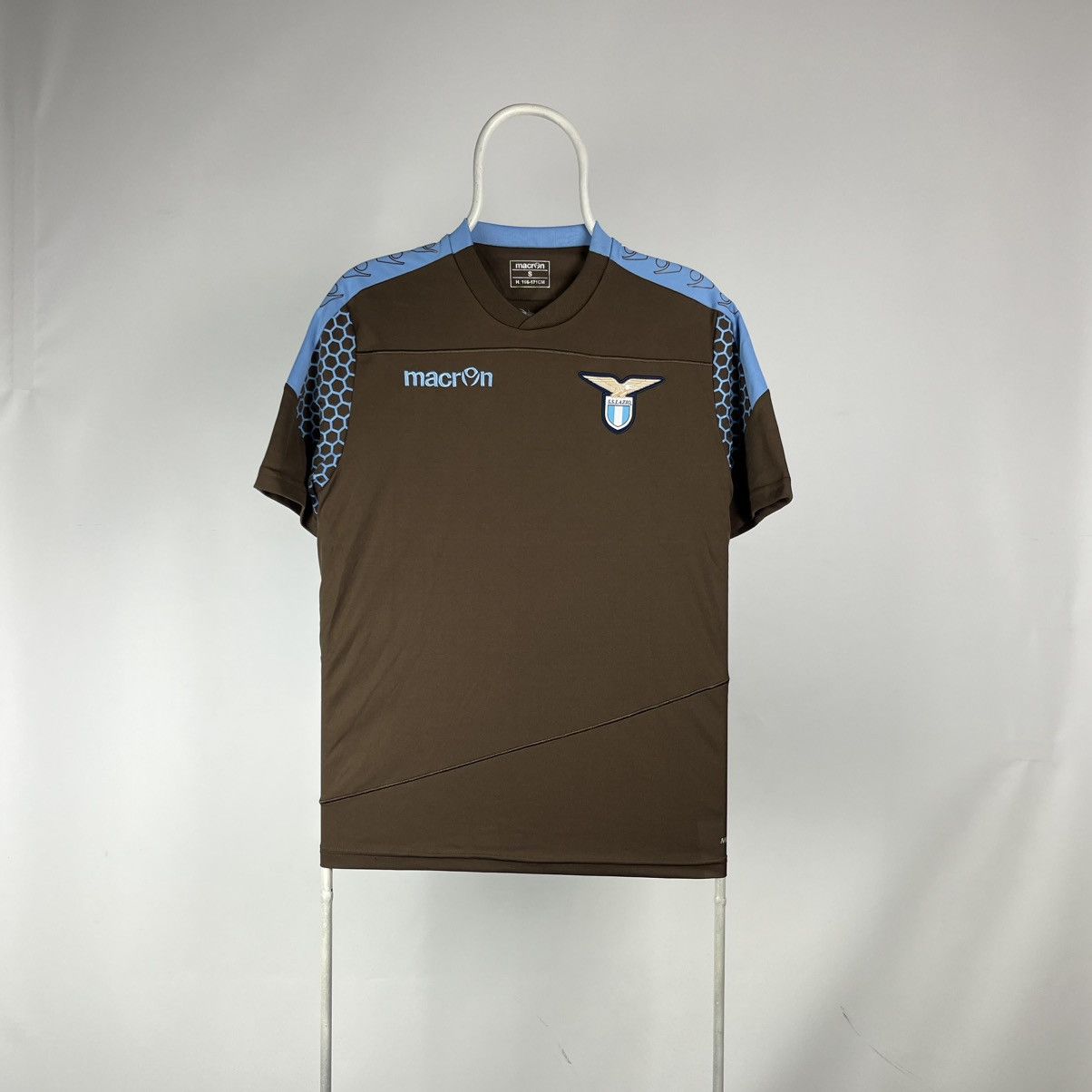 Macron SS Lazio T-Shirt Macron Jersey Cotton Men Football Calcio Size US S / EU 44-46 / 1 - 1 Thumbnail