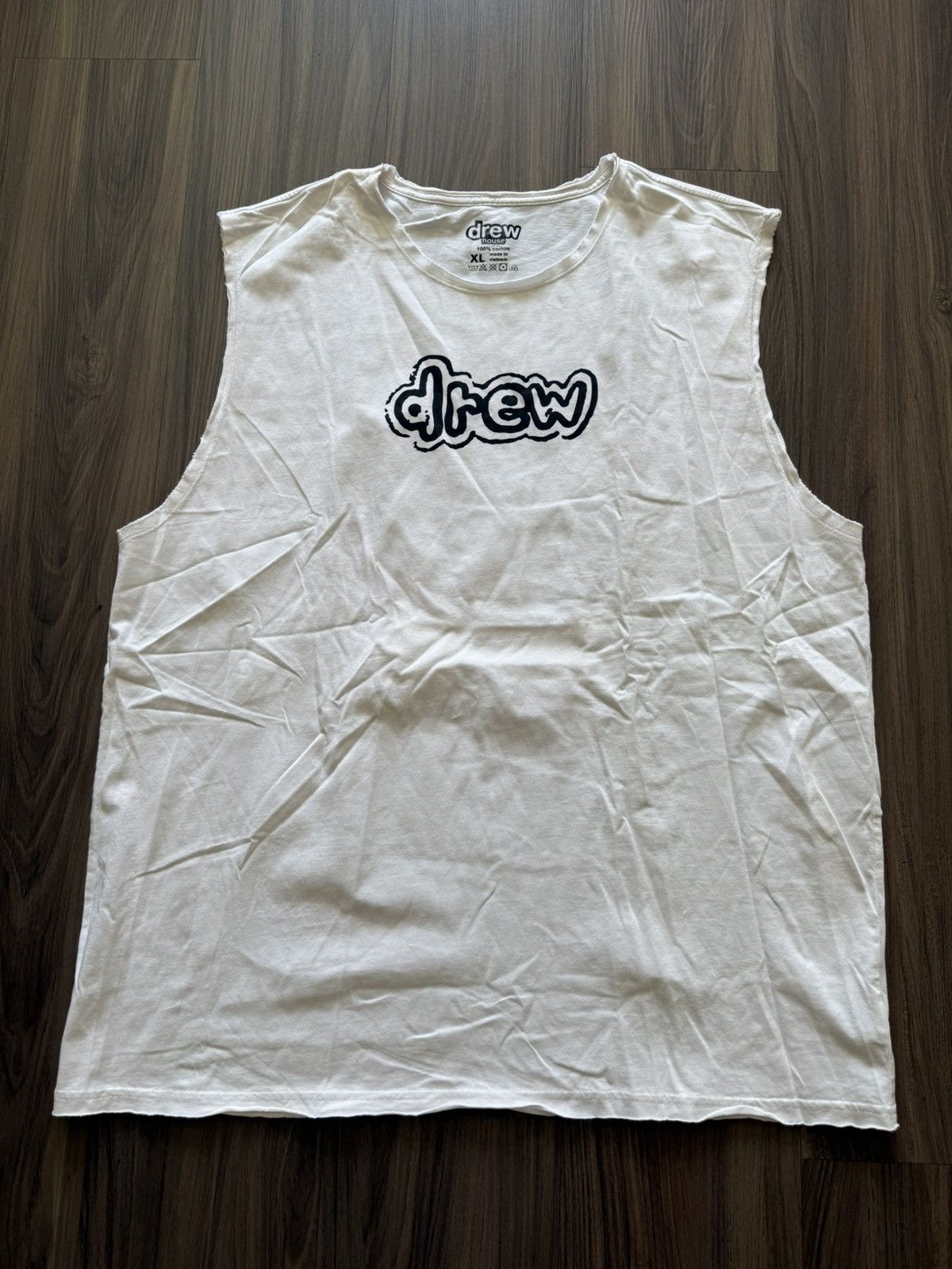 Drew House Drew House Sleeveless Graphic Tank Top XL White Cotton Logo Size US XL / EU 56 / 4 - 1 Thumbnail