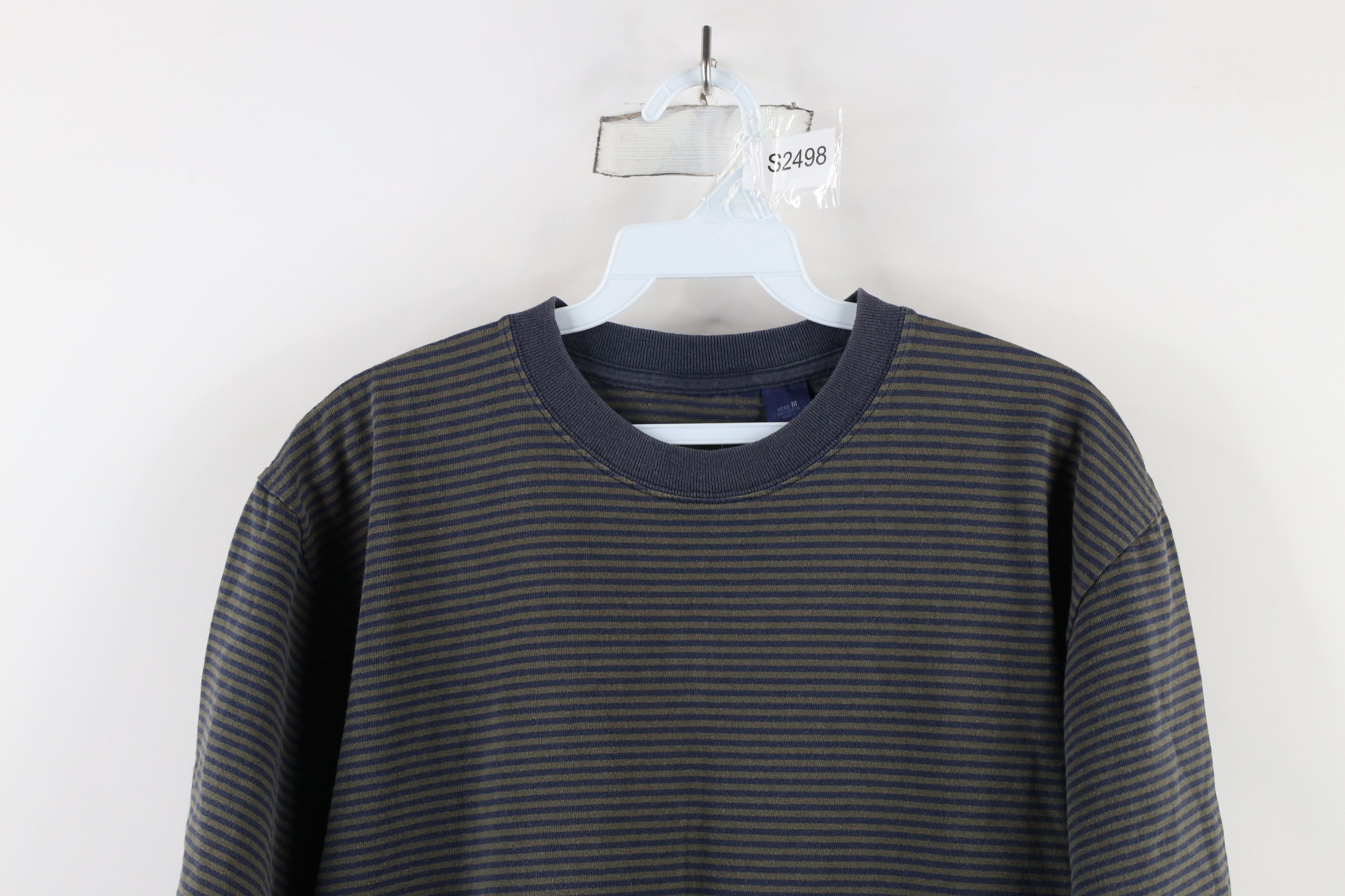 Vintage Vintage 90s Streetwear Striped Short Sleeve T-Shirt Cotton Size US M / EU 48-50 / 2 - 2 Thumbnail