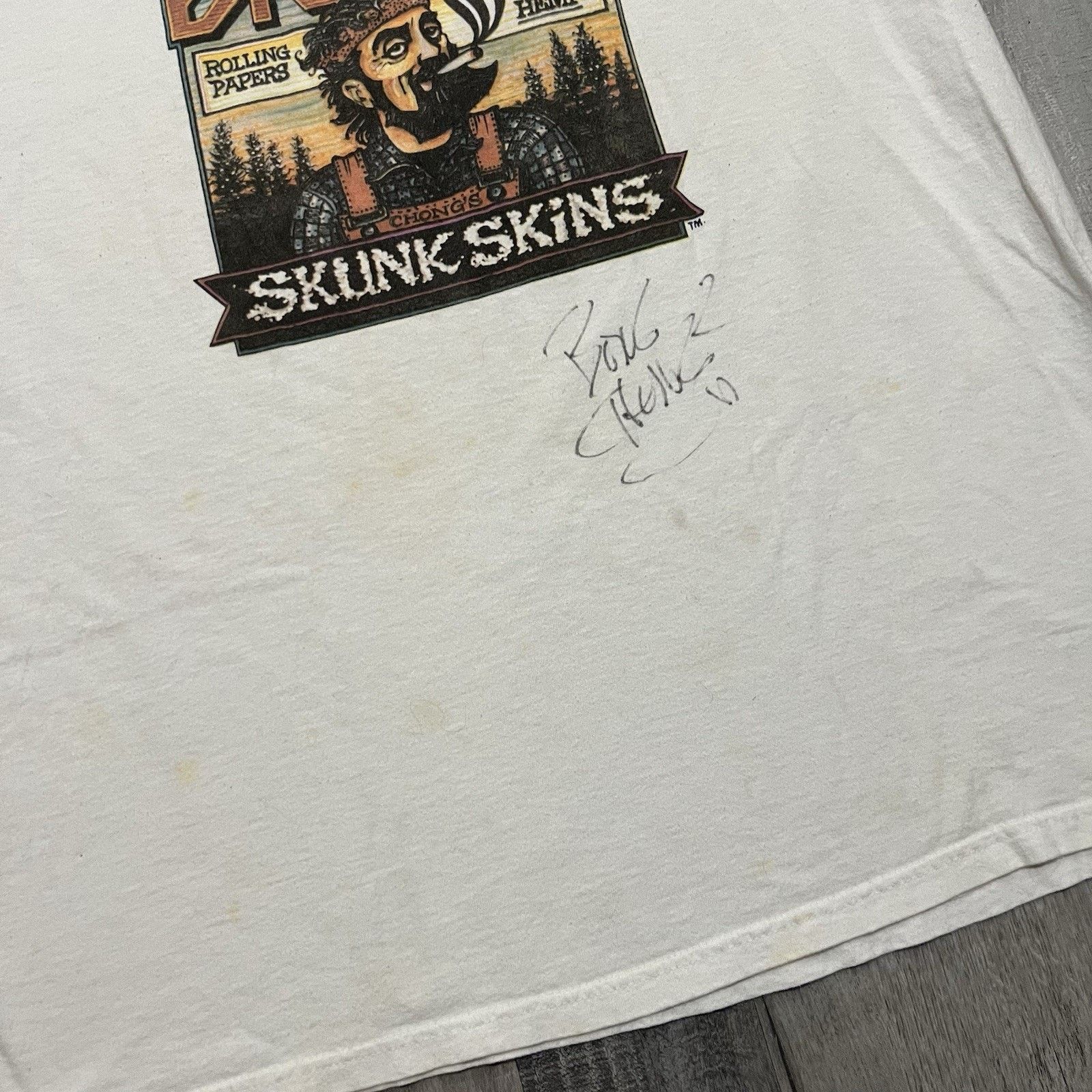 Delta Vtg Tommy Chong Autographed T Shirt Big-Bag Chong's 420 Size US XL / EU 56 / 4 - 4 Thumbnail