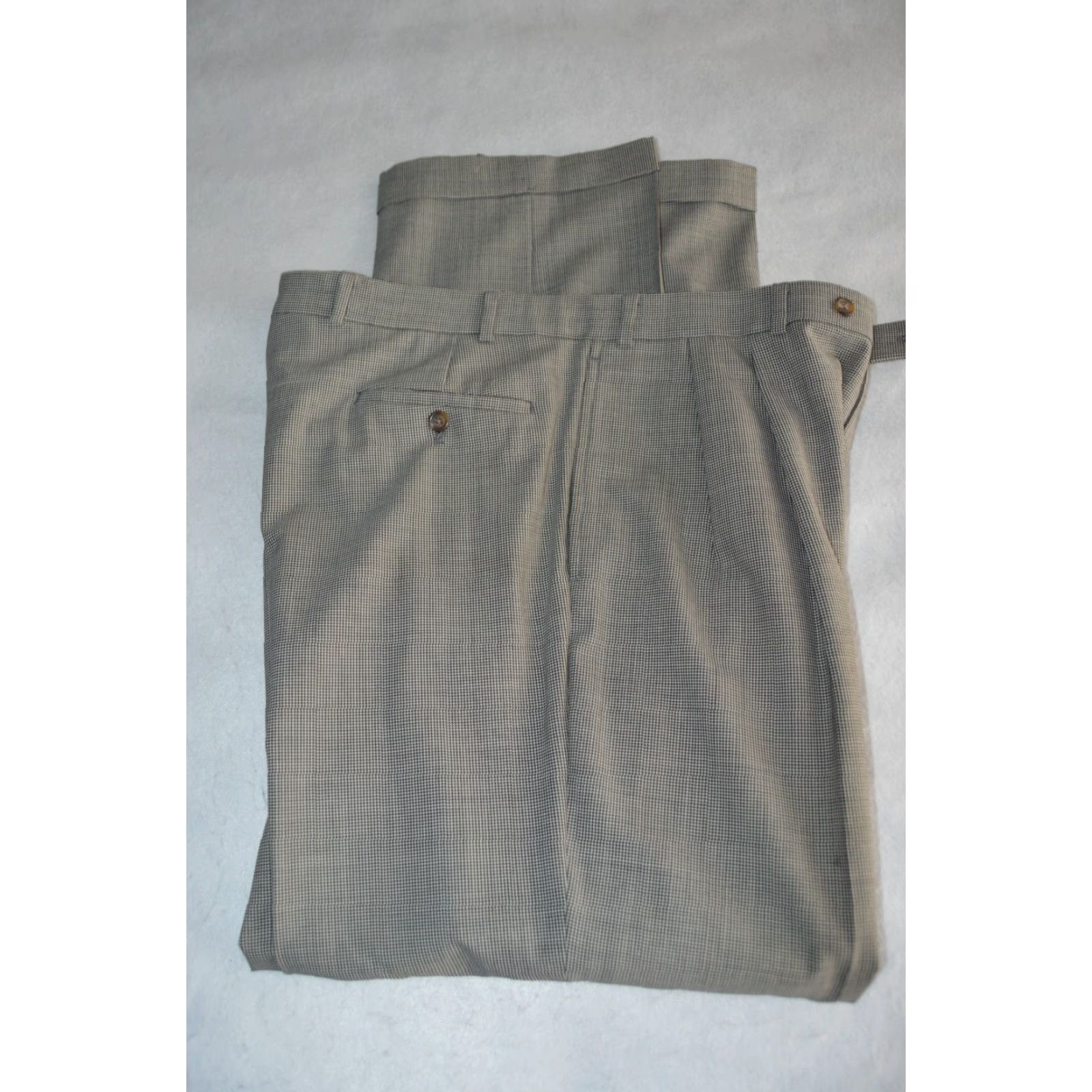 Ralph Lauren Lauren Ralph Lauren Men's Dress Pants Gray Houndstooth Wool 36/32 Size US 36 / EU 52 - 4 Thumbnail