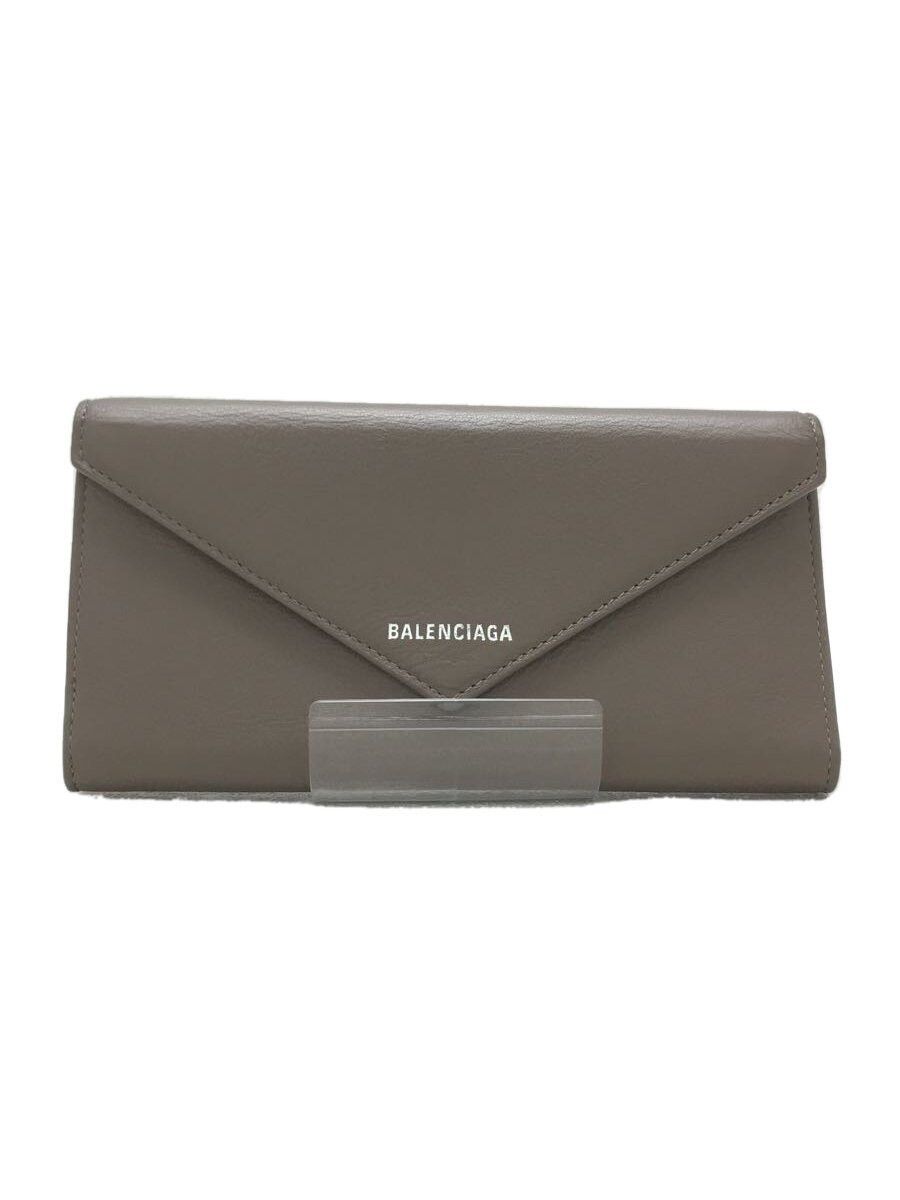 Balenciaga Balenciaga Leather Long Wallet Beige Size ONE SIZE - 1 Thumbnail