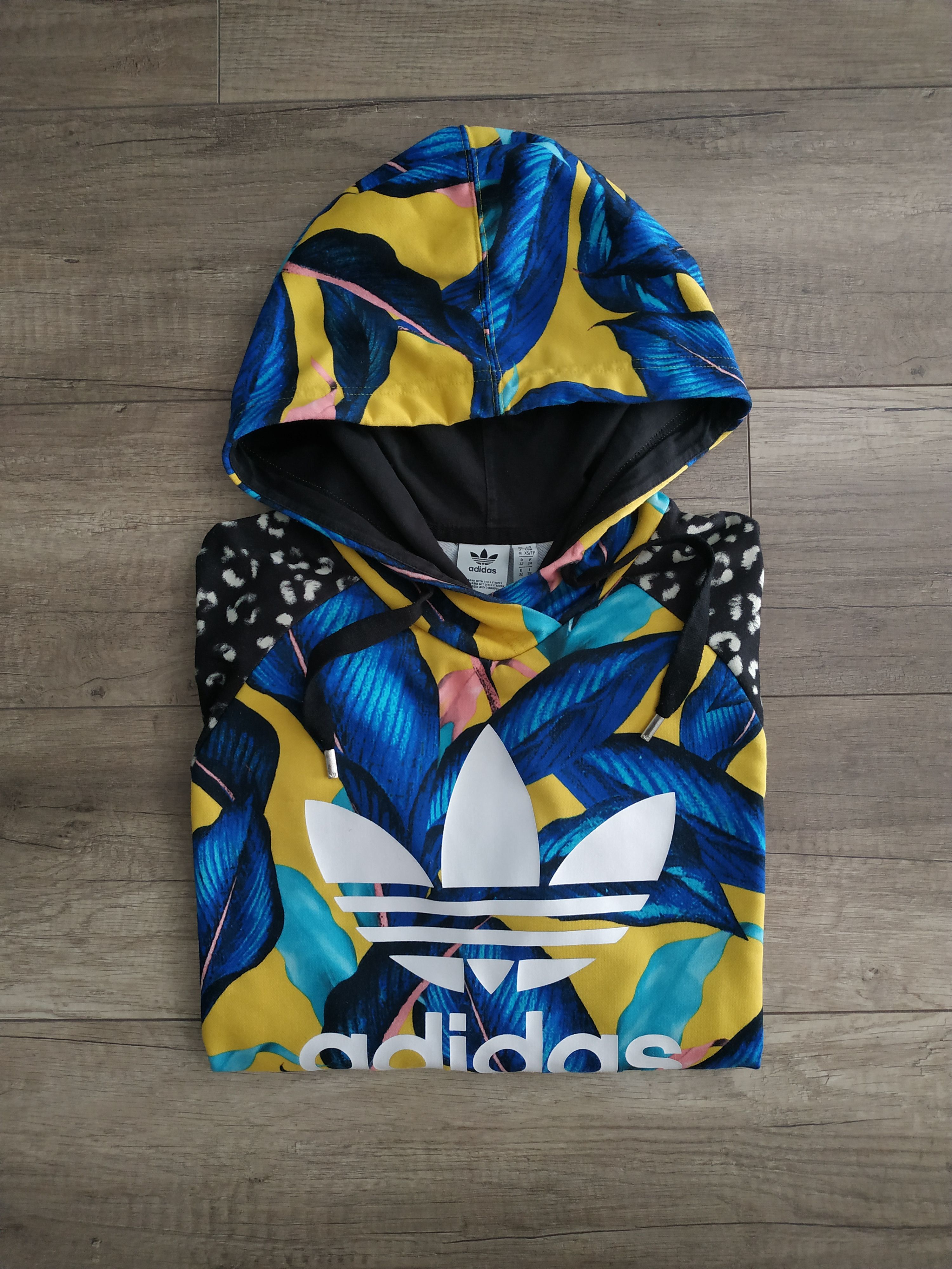 Adidas Adidas Originals Women's Hoodie Tropical Print, s. 34 (XS) Size XS / US 0-2 / IT 36-38 - 5 Thumbnail