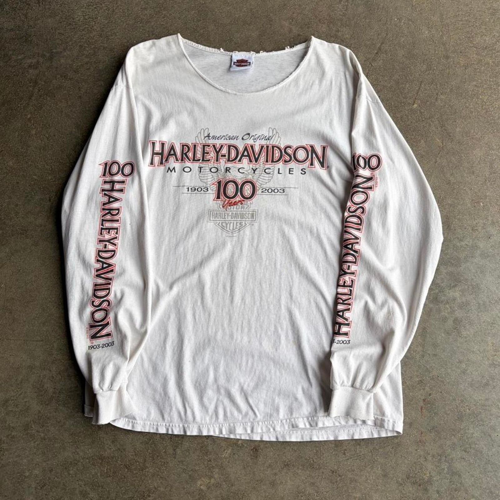 Harley Davidson 2000s y2k harley davidson long sleeve Size US L / EU 52-54 / 3 - 1 Thumbnail