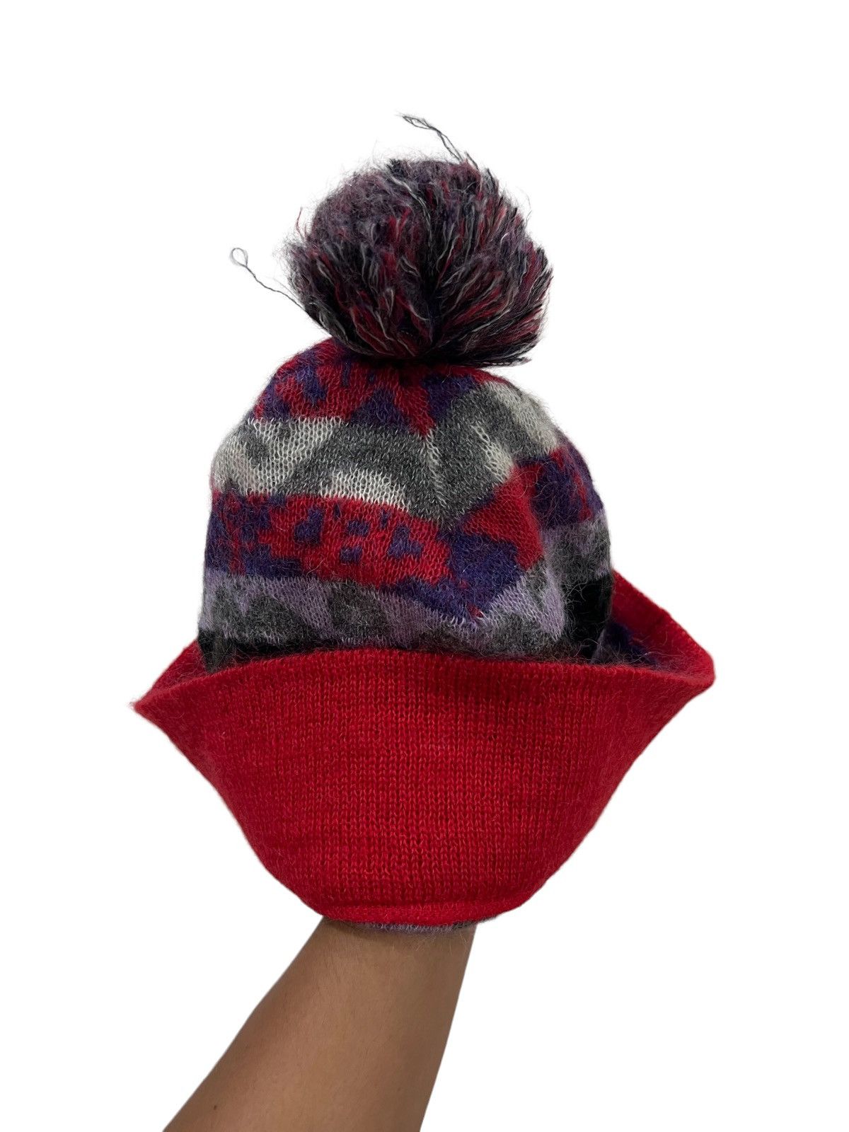 Vivienne Westwood Vivienne Westwood Navajo Fair Isle Mohair Knitted Beanie Hat Size ONE SIZE - 2 Thumbnail