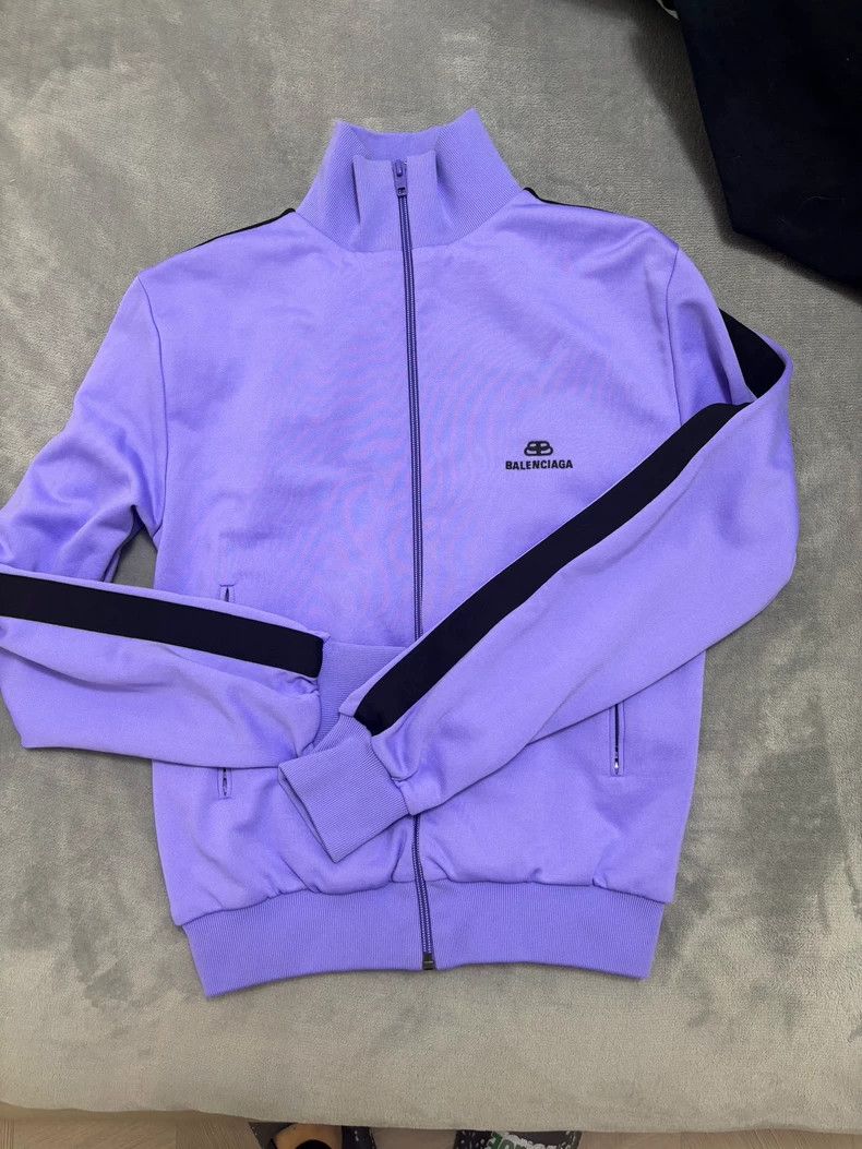 Balenciaga Balenciaga Purple Track Jacket - dmc Size US XS / EU 42 / 0 - 1 Thumbnail