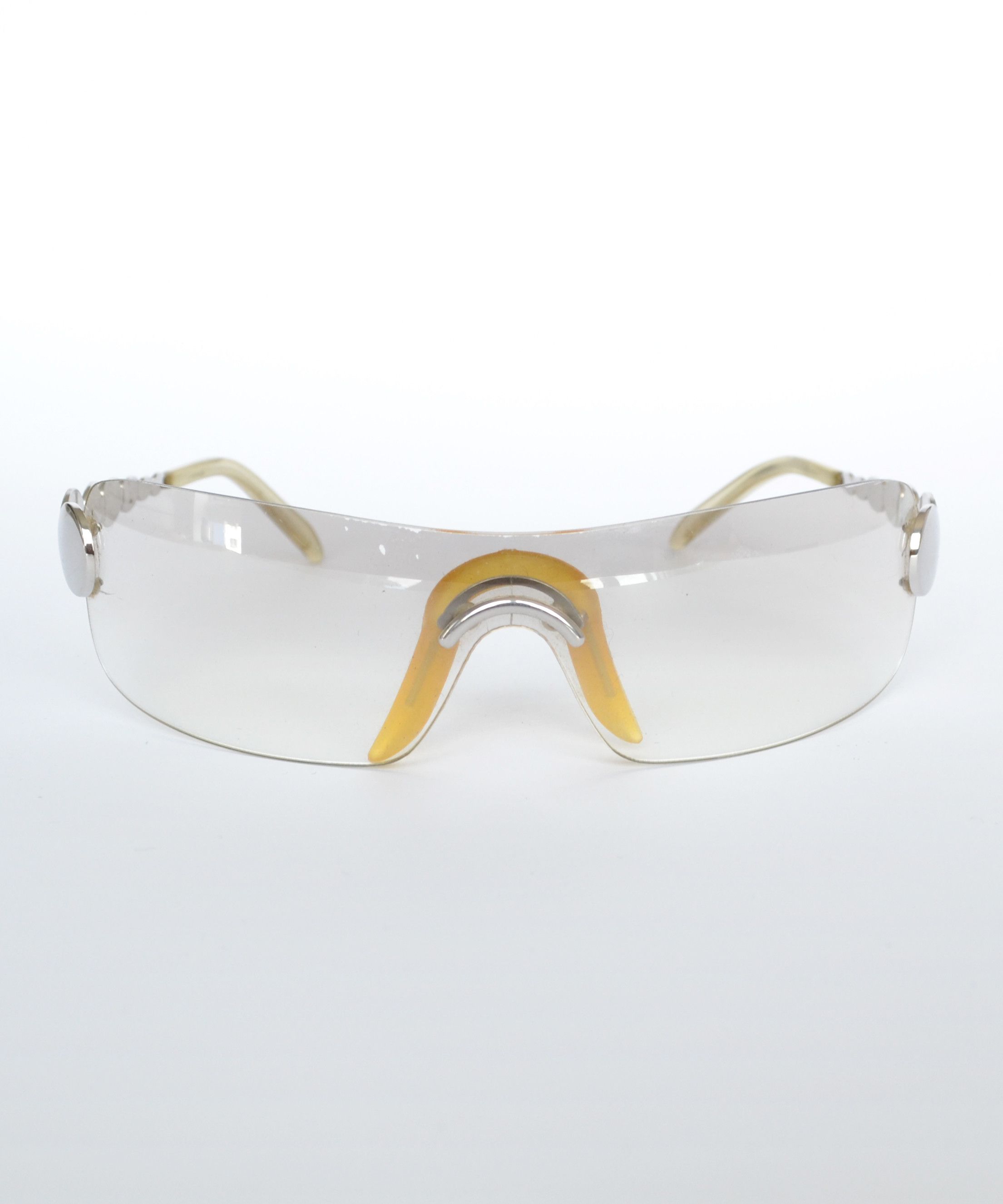 Dior 🔴 DIOR Sunglasses Millenium Silver Yellow Glasses 22G y2k Size ONE SIZE - 3 Thumbnail