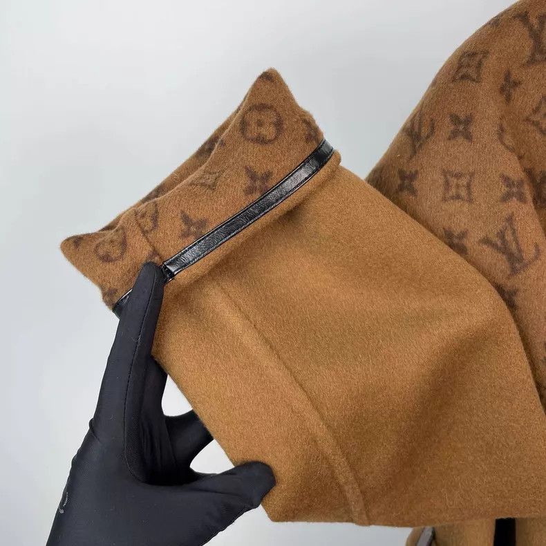 Louis Vuitton Louis Vuitton Caramel Patchwork Hooded Bathrobe Coat Size XS / US 0-2 / IT 36-38 - 4 Thumbnail