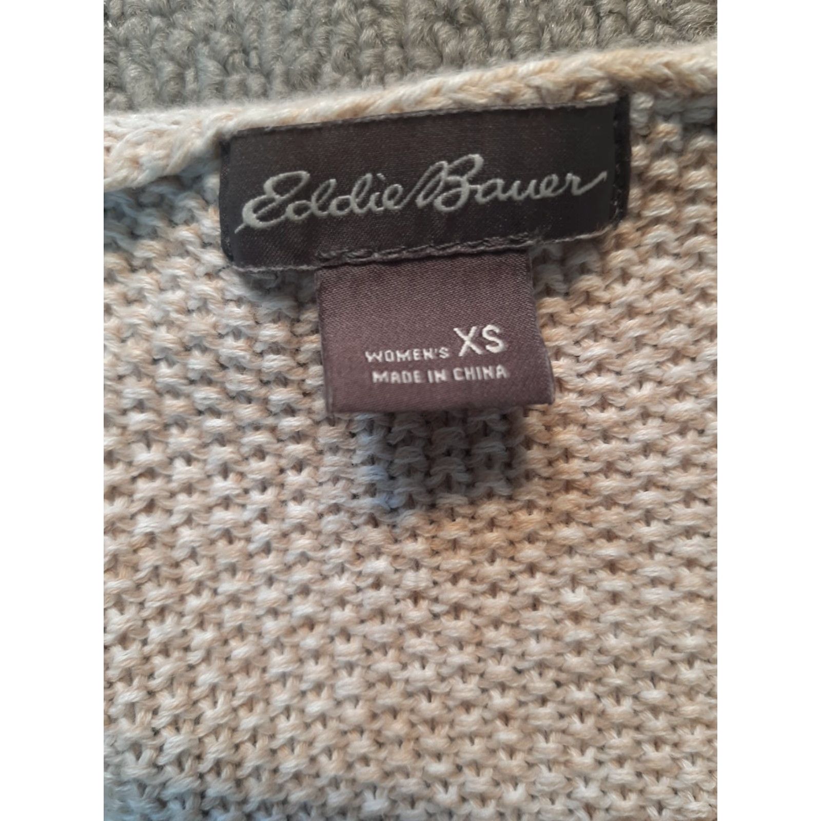 Eddie Bauer Eddie Bauer Blouse Shirt Womens XS Beige Cotton Long Sleeve Knit Shirt Top Casual Workwear Travel Regular Fit Size XS / US 0-2 / IT 36-38 - 2 Thumbnail