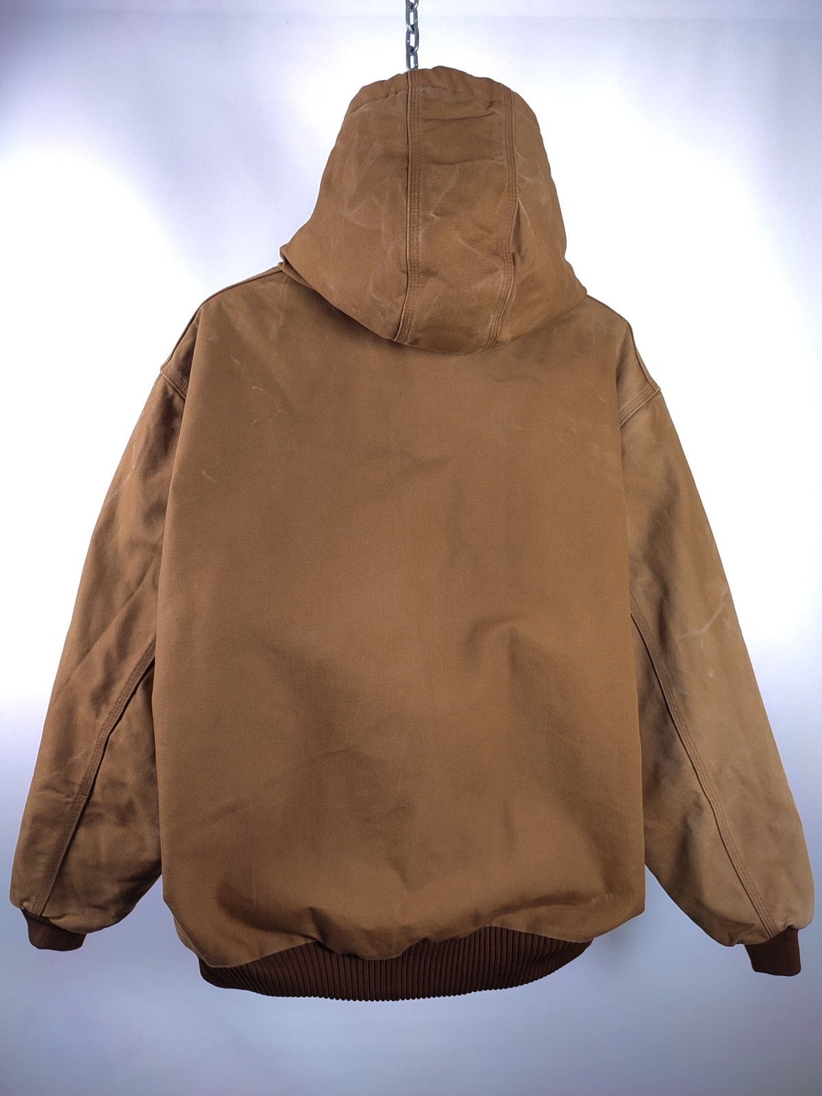 Carhartt × Vintage 90s Vintage Carhartt Oversized Faded Brown Workwear Jacket Size US XXL / EU 58 / 5 - 15 Thumbnail