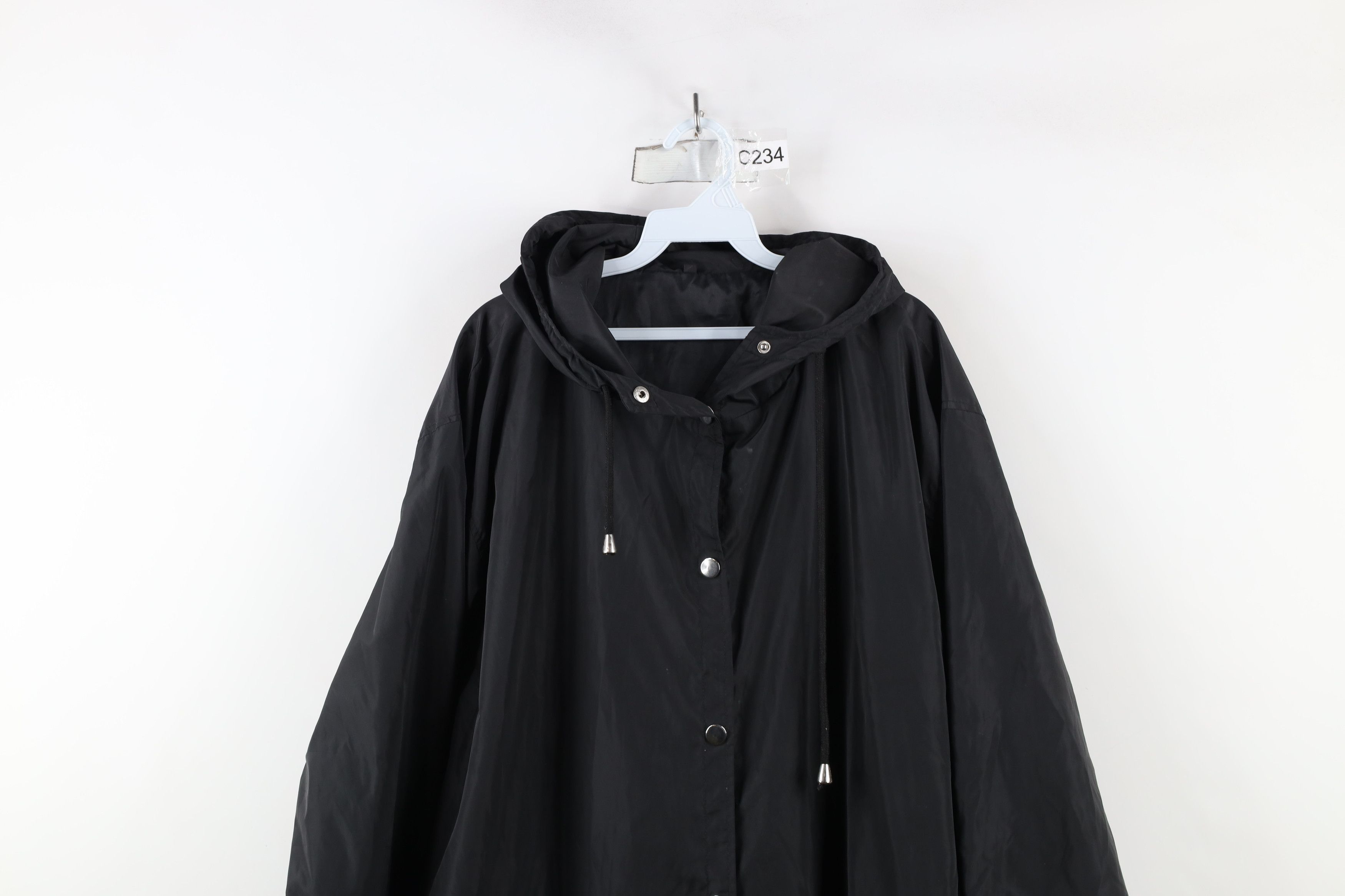 Vintage Vintage 90s Y2K Streetwear Length Hooded Windbreaker Jacket Size US XXL / EU 58 / 5 - 2 Thumbnail