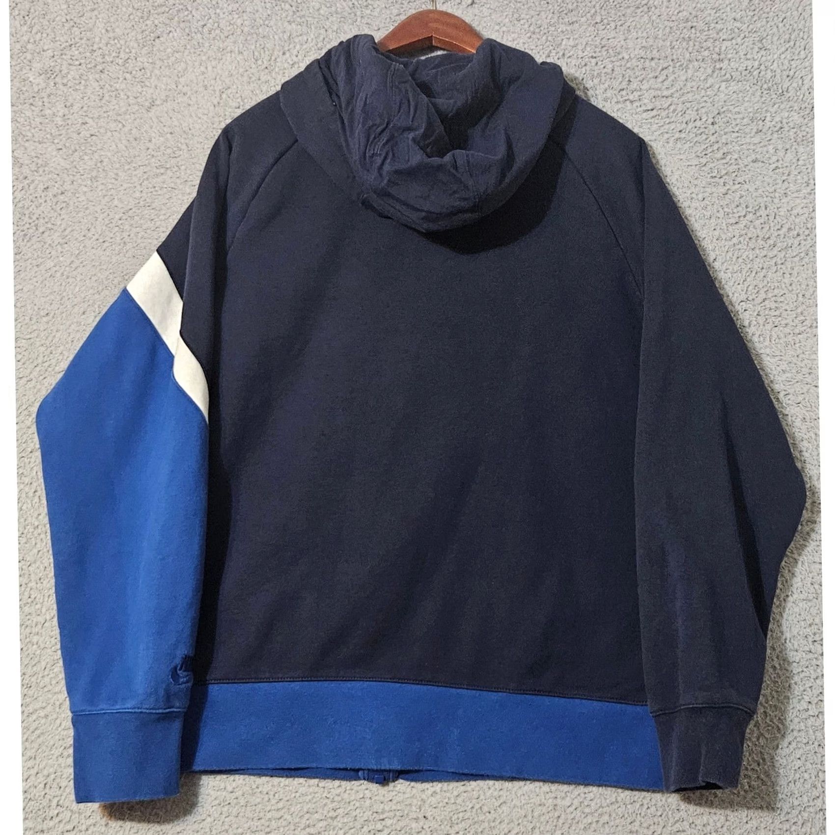 Nike Nike Hoodie Mens Giant Swoosh Full Zip Sweatshirt Medium Blue BQ6458-451 Size US M / EU 48-50 / 2 - 3 Thumbnail