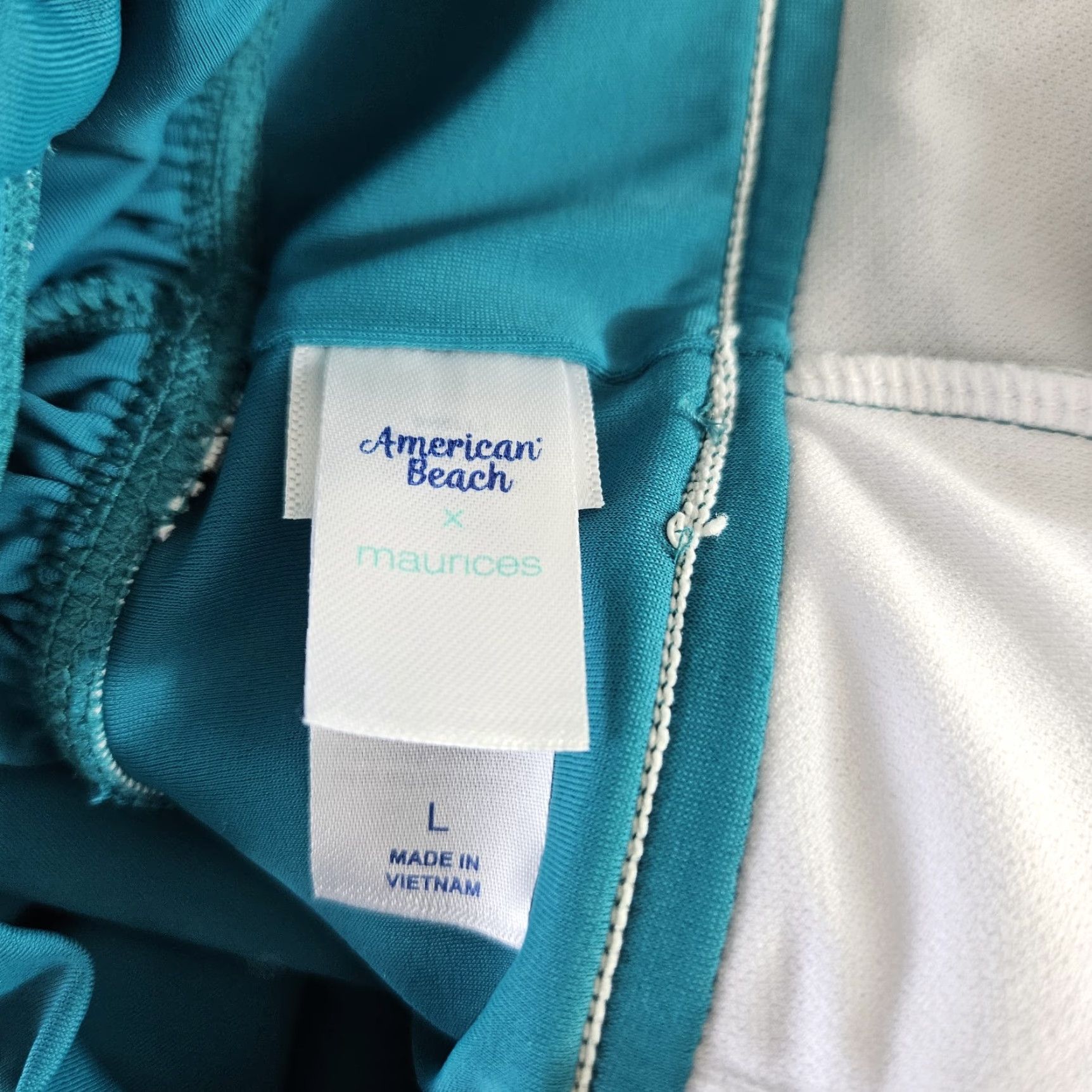 Vintage American Beach x Maurices Womens Tankini Top Sz Large Teal Size L / US 10 / IT 46 - 4 Thumbnail