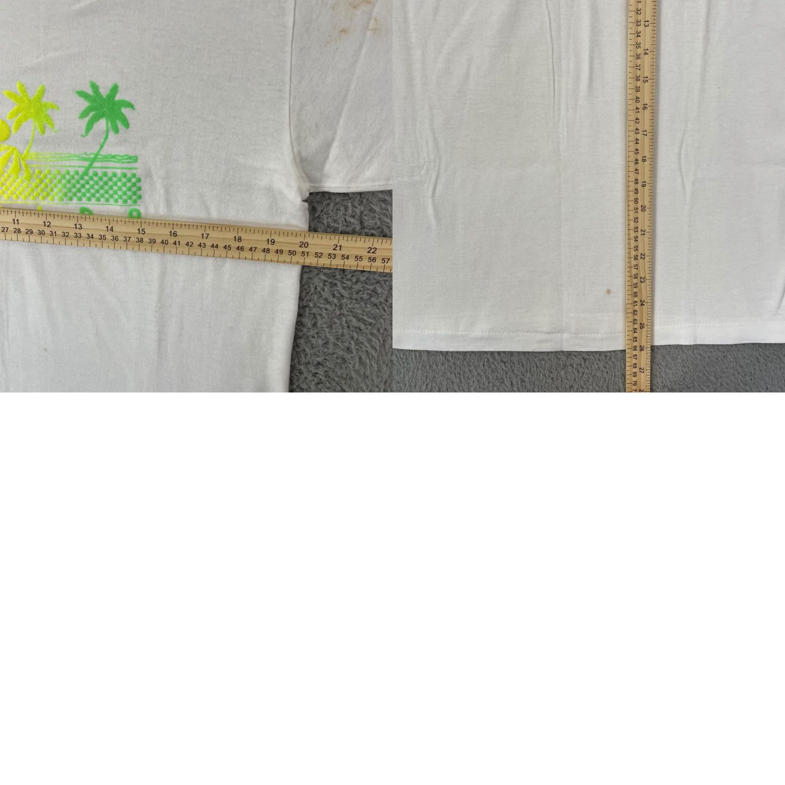Hanes VINTAGE Hanes Florida T-Shirt Adult Medium White 80s 90s Retro USA Men Shirt Short Sleeve Cotton Logo Front Angel Size US M / EU 48-50 / 2 - 8 Thumbnail