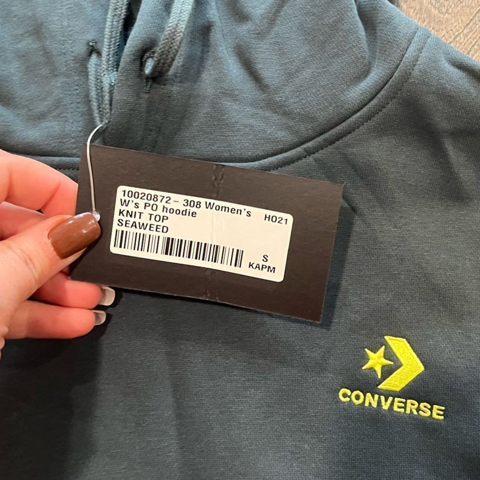 Converse NWT Converse Womens Chevron Star Logo Hoodie Black - Size S Size S / US 4 / IT 40 - 2 Thumbnail