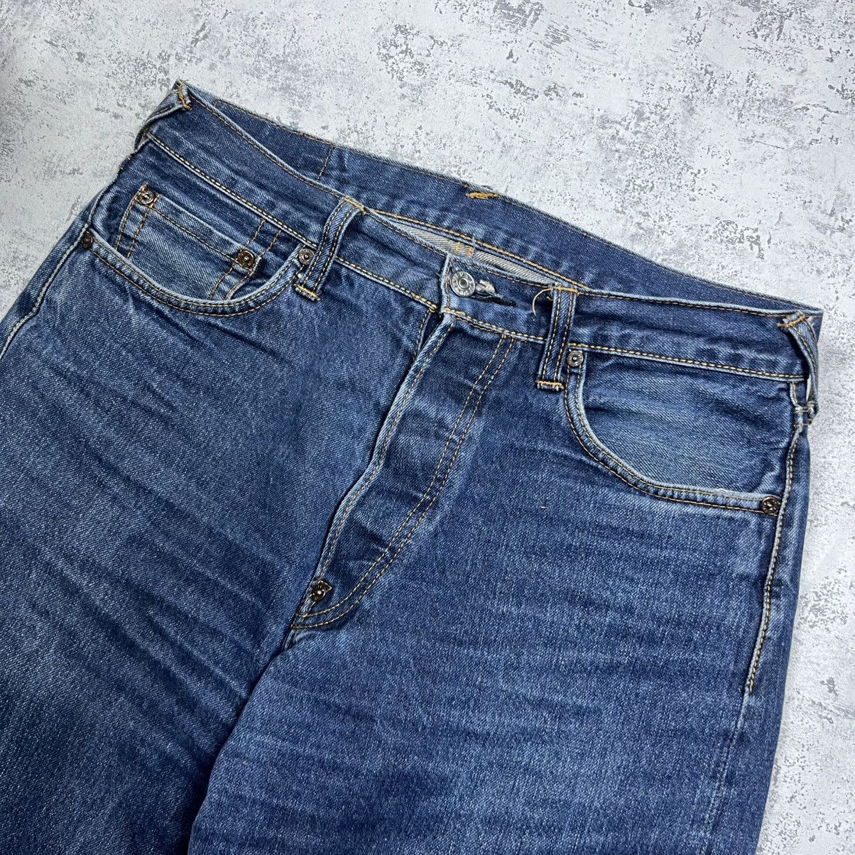 Evisu 00s Evisu Embroidered Logo Vintage Y2K Slevedge Jeans Size US 30 / EU 46 - 8 Thumbnail