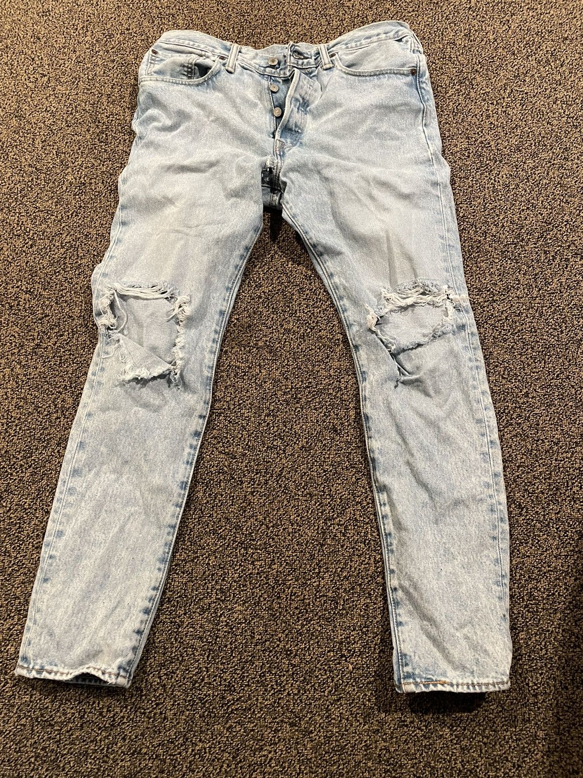 Levi's × Levi's Vintage Clothing × Vintage Men Levi Ripped Jeans (W 32 , L 32 ) Size US 32 / EU 48 - 4 Thumbnail