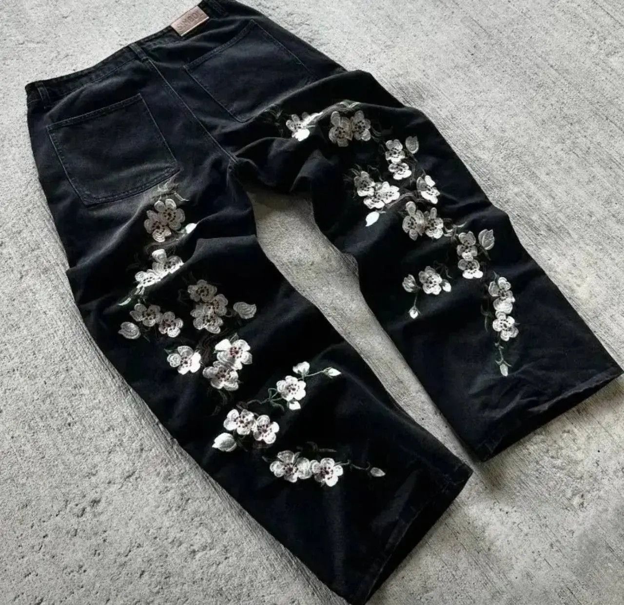 Japanese Brand × Vintage hip hop wide leg jeans Size US 34 / EU 50 - 2 Thumbnail