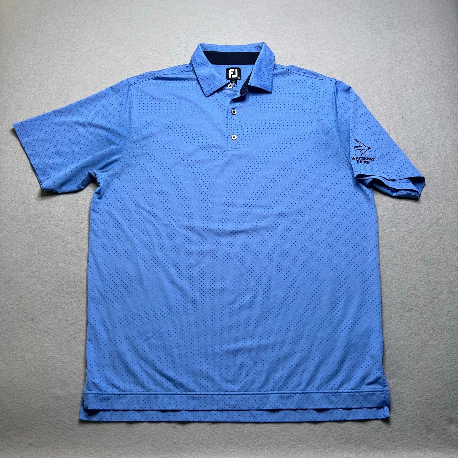 Footjoy FootJoy FJ Golf Polo Shirt Men’s XL Blue Polka Dot casual Size US XL / EU 56 / 4 - 1 Thumbnail