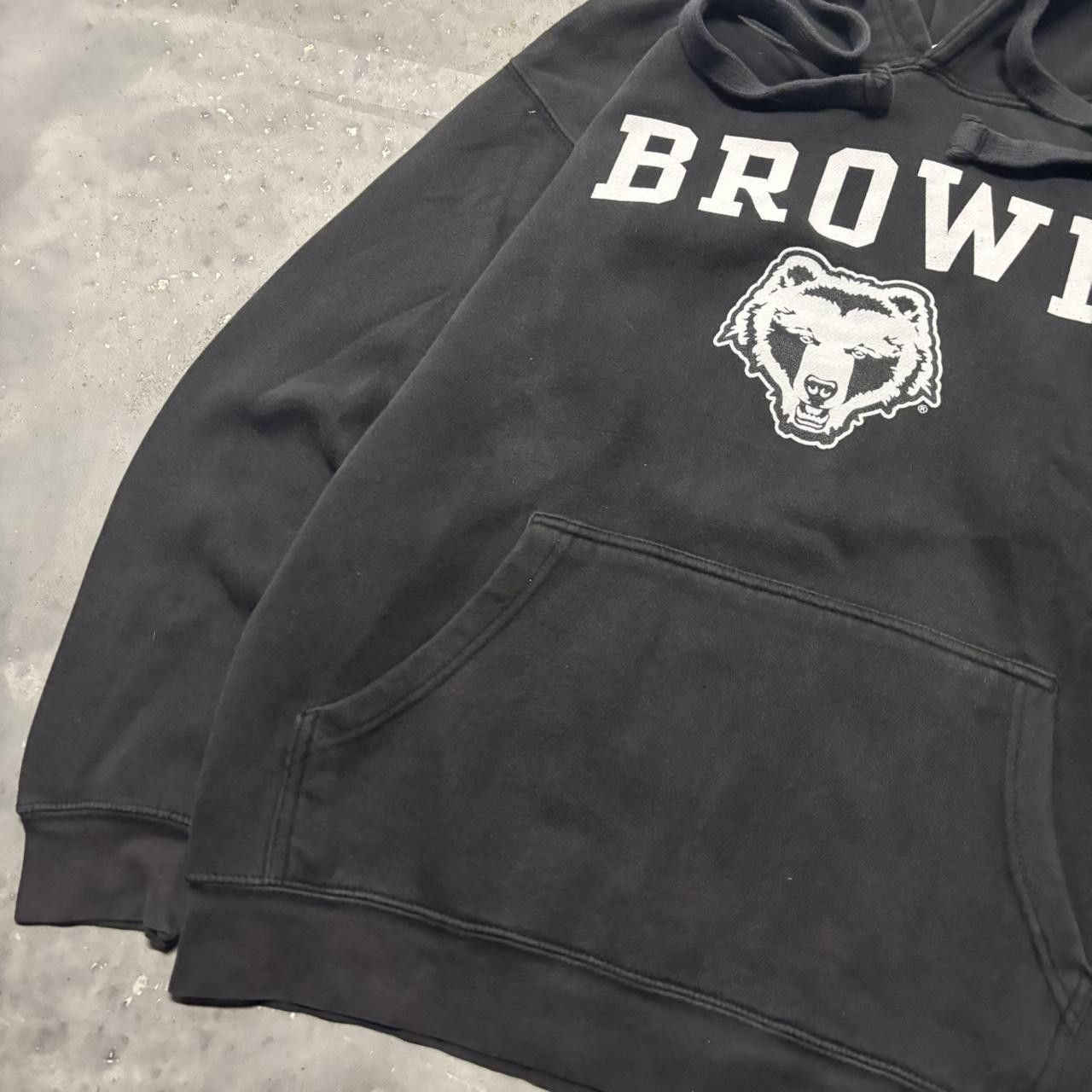 Japanese Brand × Vintage Crazy Vintage Y2K/2000s Black Brown Bear Streetwear Hoodie! Size US S / EU 44-46 / 1 - 3 Thumbnail