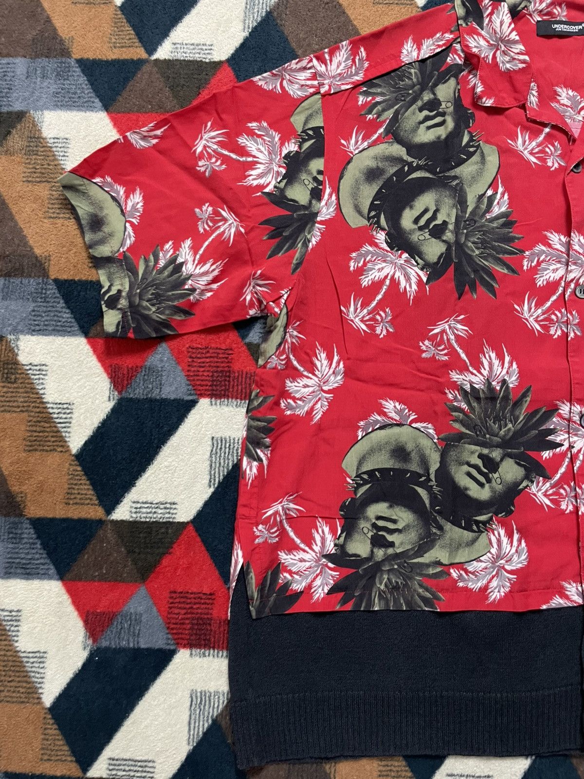 Undercover Undercover Hawaiian Shirt Knit Hem Size US L / EU 52-54 / 3 - 2 Thumbnail