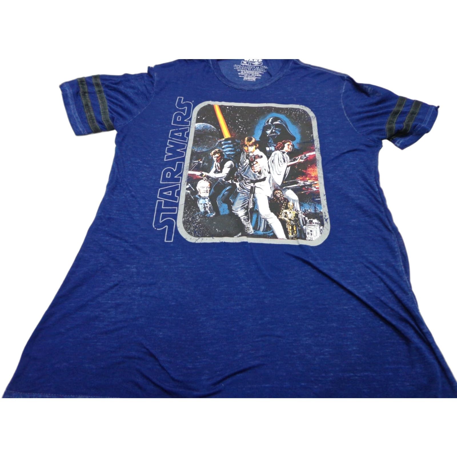 Star Wars VINTAGE Star Wars Mad Engine T Shirt Blue Regular Short Sleeve Crew Neck Mens Medium Movie Poster 52% Polyester 48% Cotton Size US M / EU 48-50 / 2 - 1 Thumbnail