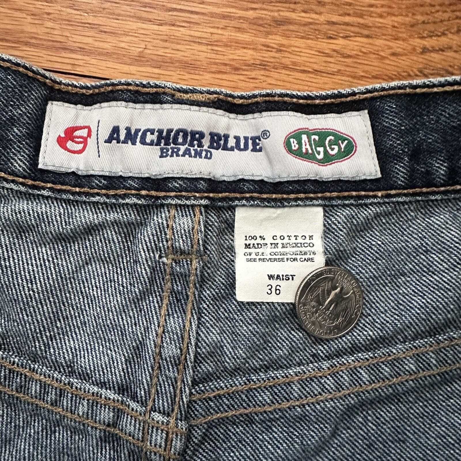 メンズ Anchor Blue Huge Faded Black Jorts