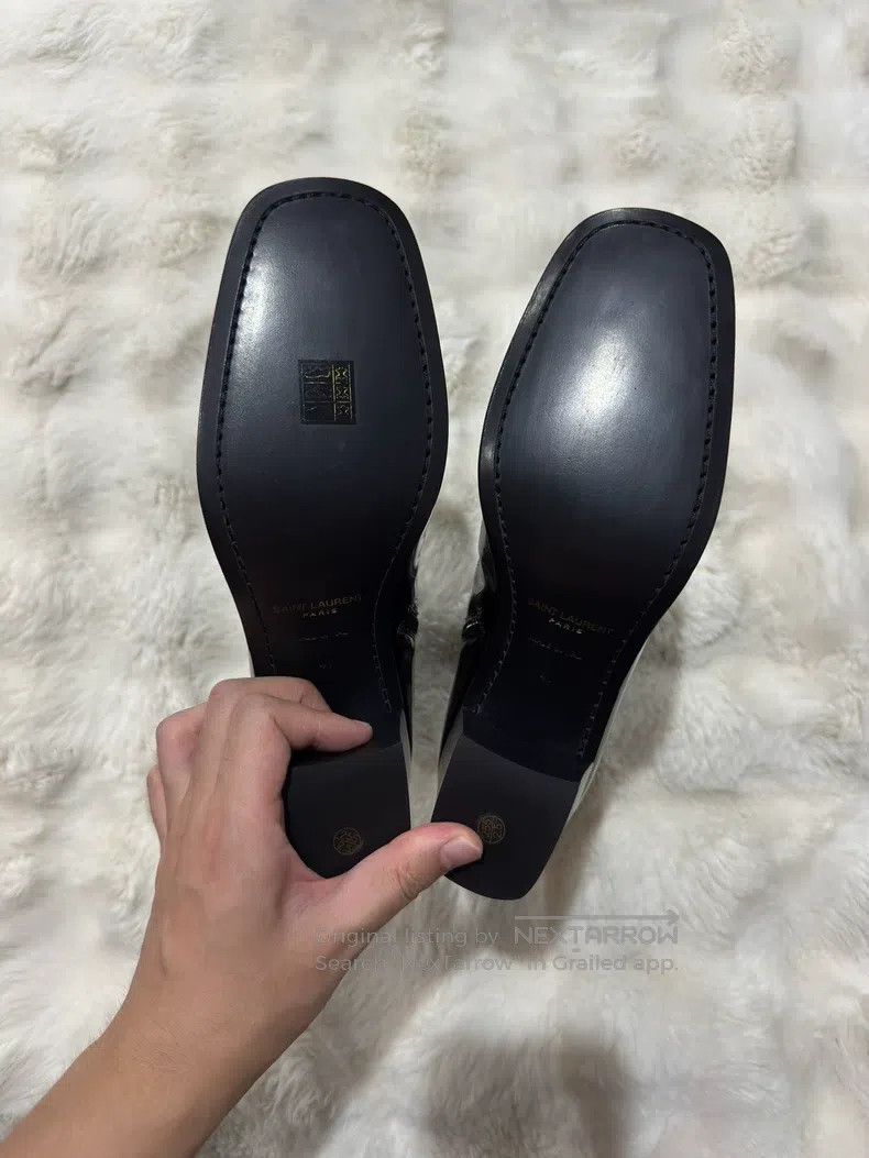 Saint Laurent Paris Saint Laurent Paris Black and Gold Men's Boots Size US 8 / EU 41 - 7 Thumbnail