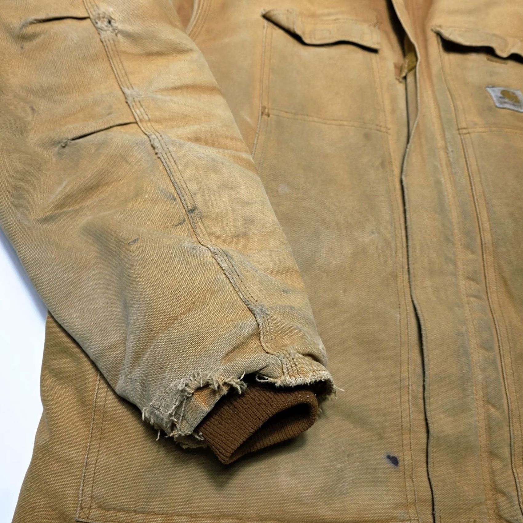 Carhartt VINTAGE Carhartt Mens Quilted Lined Canvas Jacket 2XL C03-BRN USA Made Jacket Coat Mens Black? Brown? Size US XXL / EU 58 / 5 - 3 Thumbnail