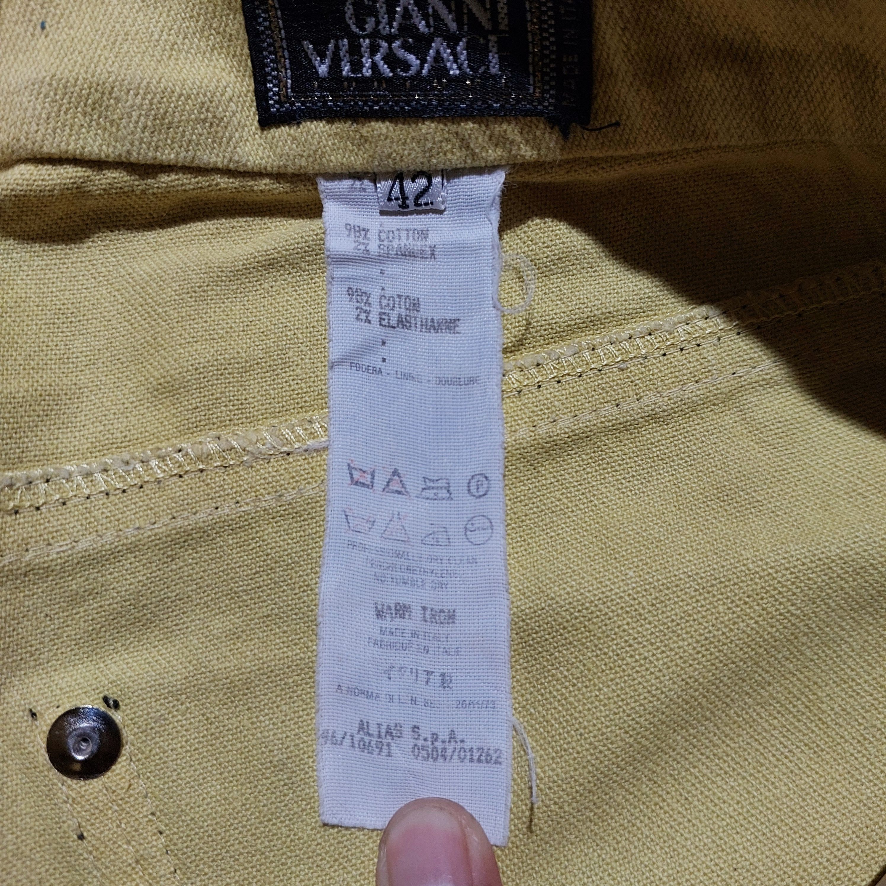 Versace vintage Gianni Versace slim fit jeans zipper on the legs Size 28" / US 6 / IT 42 - 9 Thumbnail