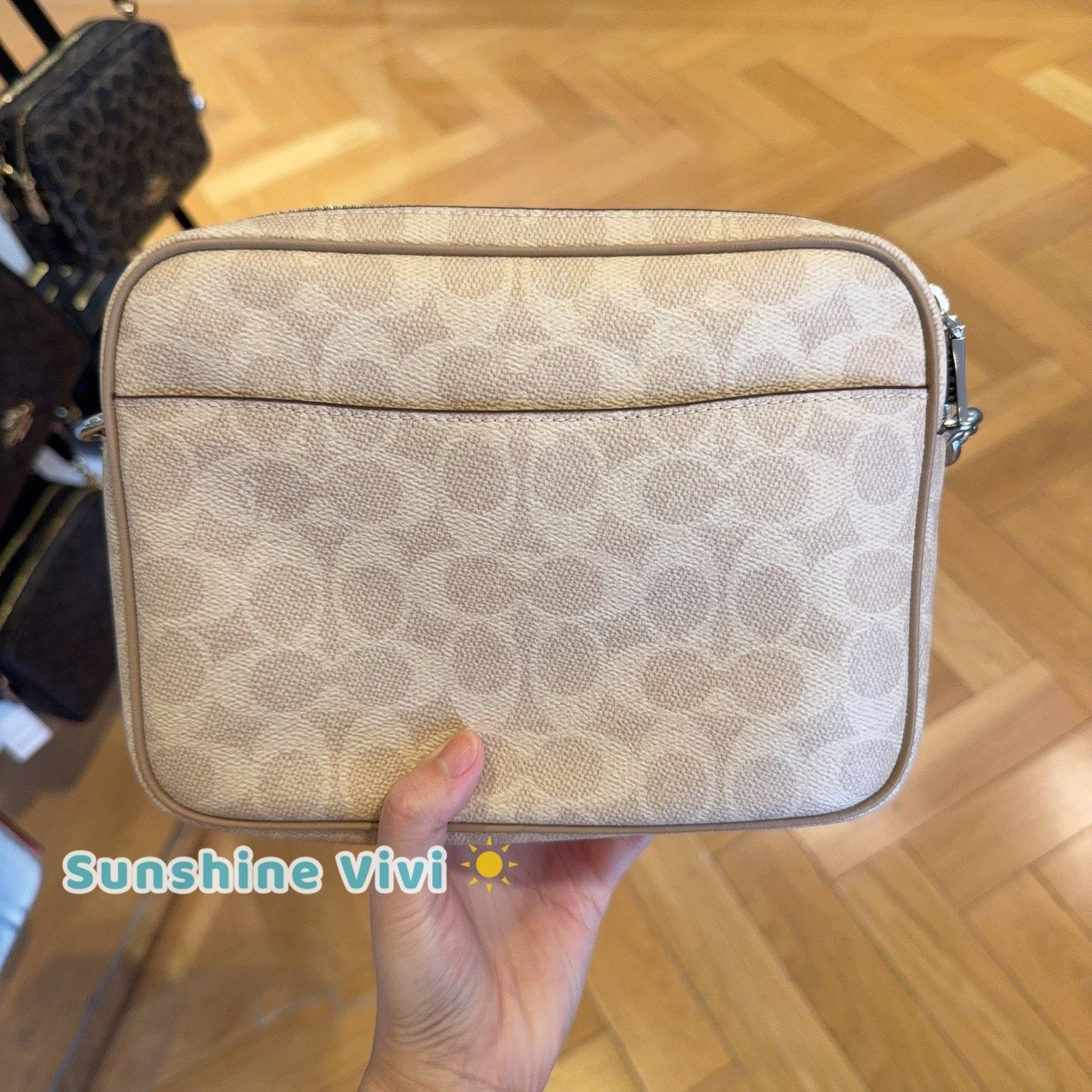 Coach NWT Coach Carey Crossbody Bag Leather CEK66 Sand/Taupe Size ONE SIZE - 5 Thumbnail