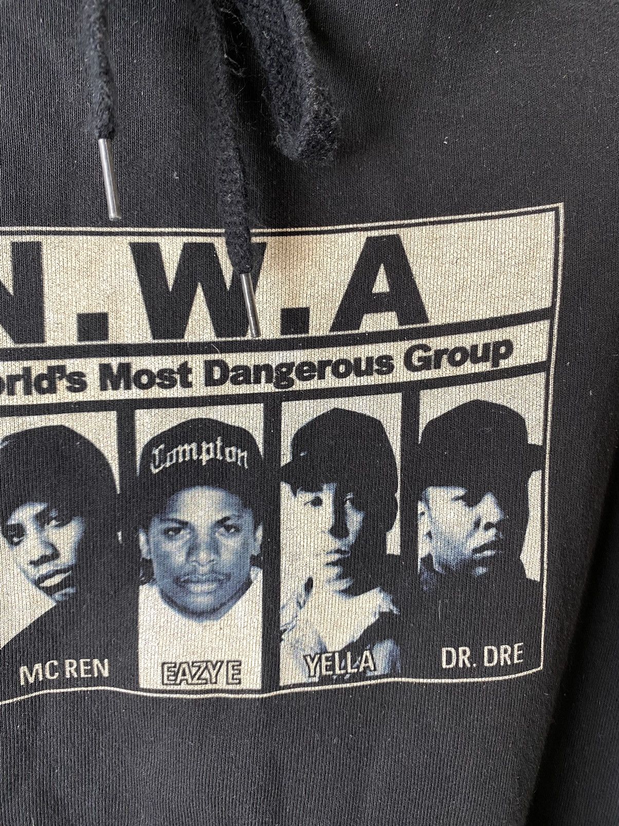 Rap Tees Vintage Compton NWA Hoodie Dr Dre Eazy E Yella Ice Cube Size US S / EU 44-46 / 1 - 4 Thumbnail