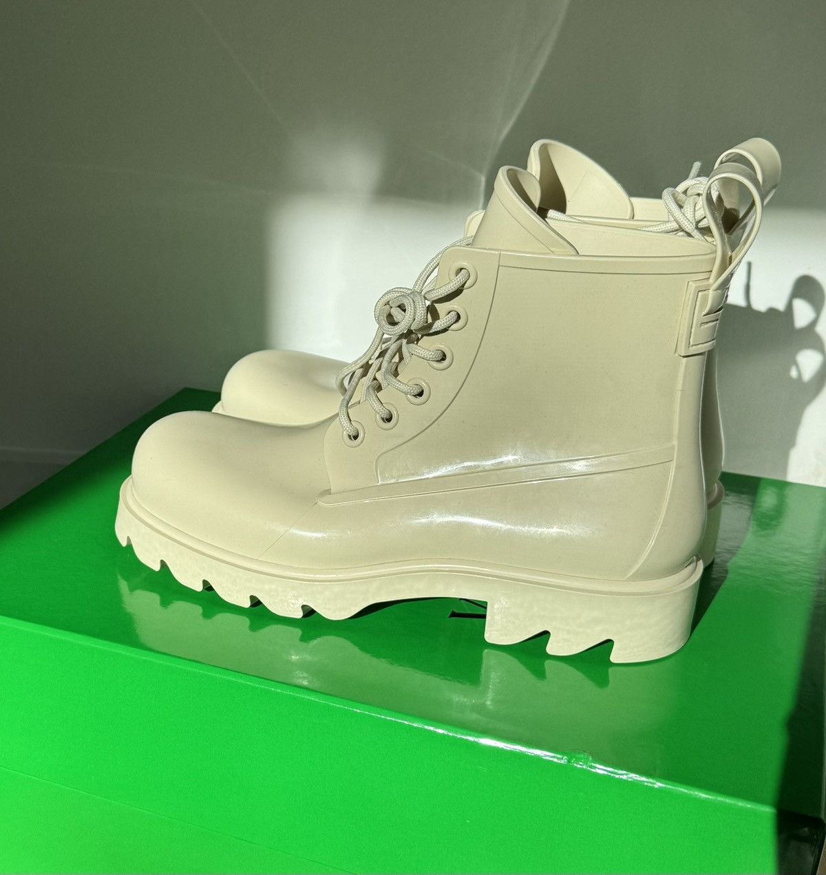 Bottega Veneta Stride Boots (Rubber) in Sea Salt color (beige) Size US 11 / IT 41 - 2 Thumbnail