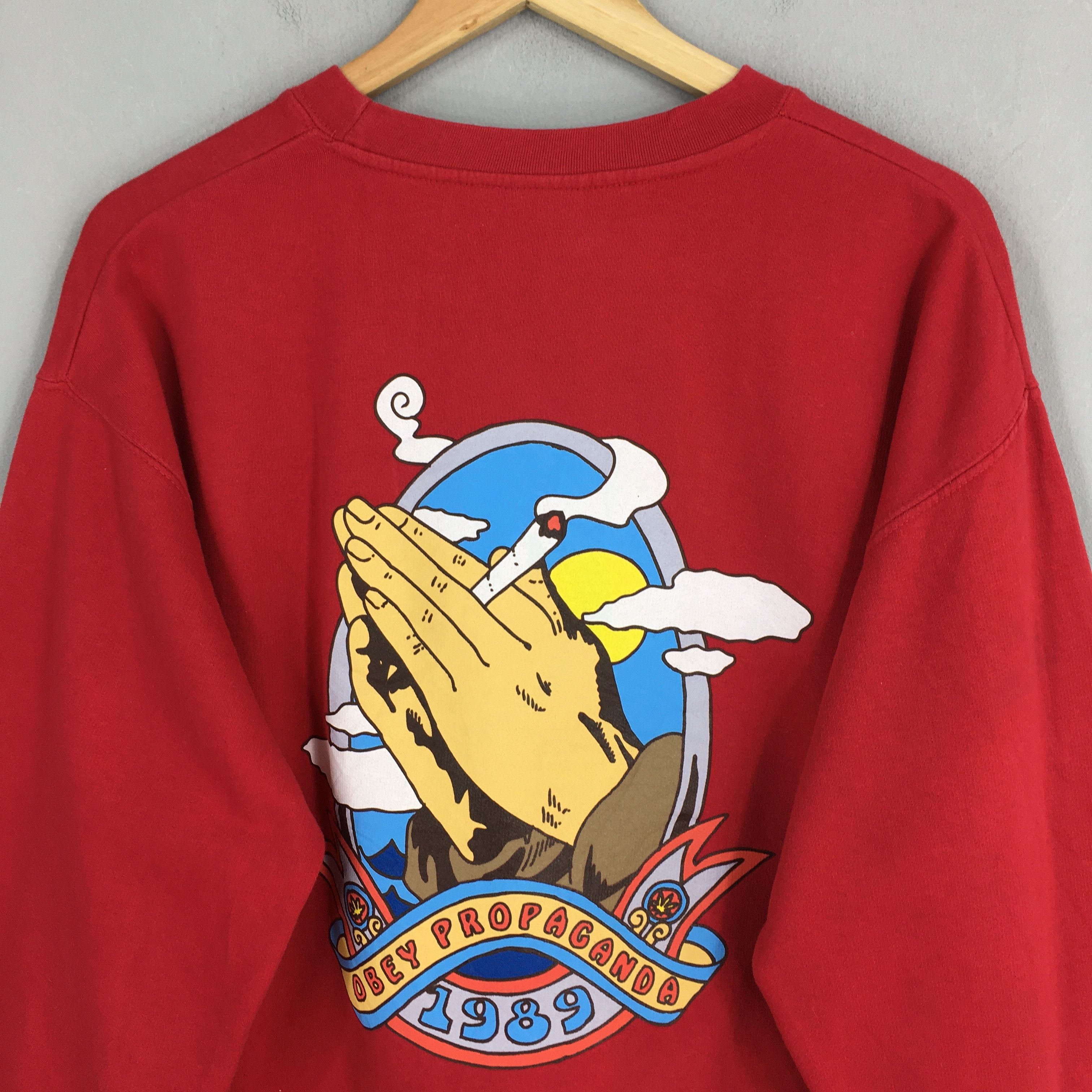 Obey Vintage Obey Worldwide Propaganda Sweatshirt XLarge Size US XL / EU 56 / 4 - 2 Thumbnail