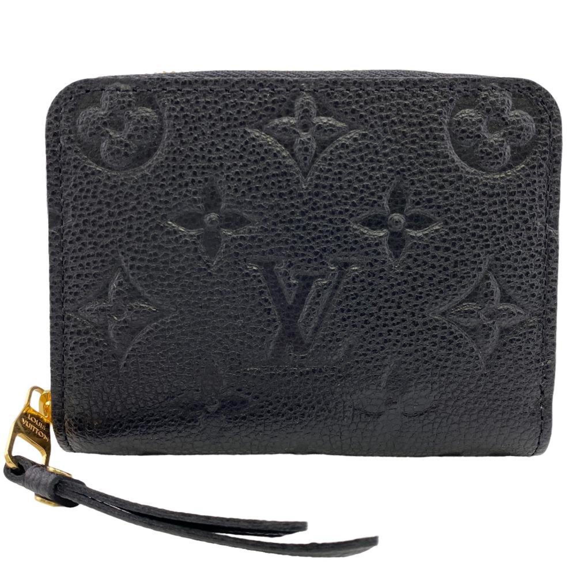 image of Louis Vuitton M60574 Zippy Coin Purse Monogram Empreinte Case Black Ladies, Women's