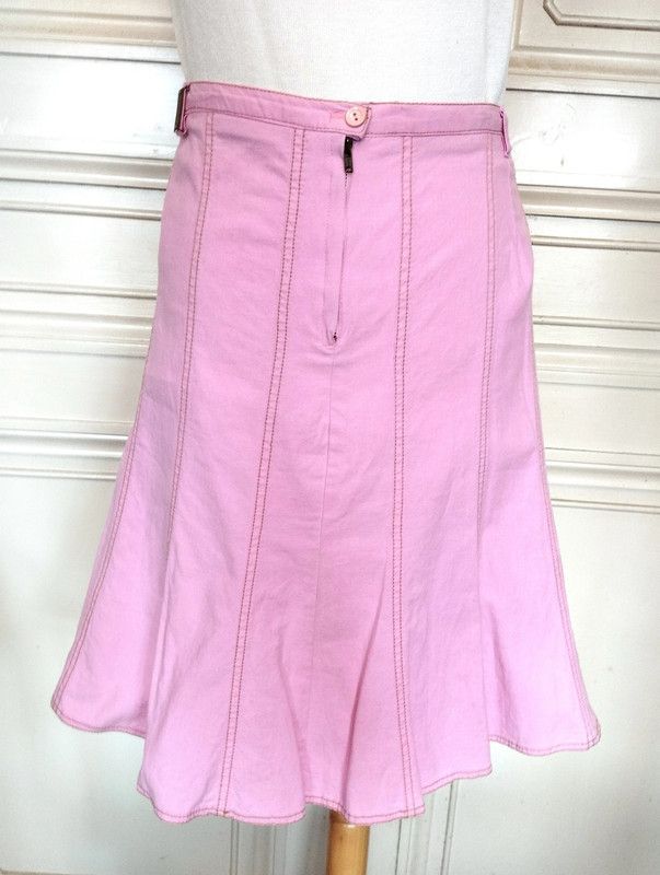 Sonia Rykiel Sonia Rykiel Jupe Godets Cotonnade T XL Size 30" / US 8 / IT 44 - 1 Thumbnail