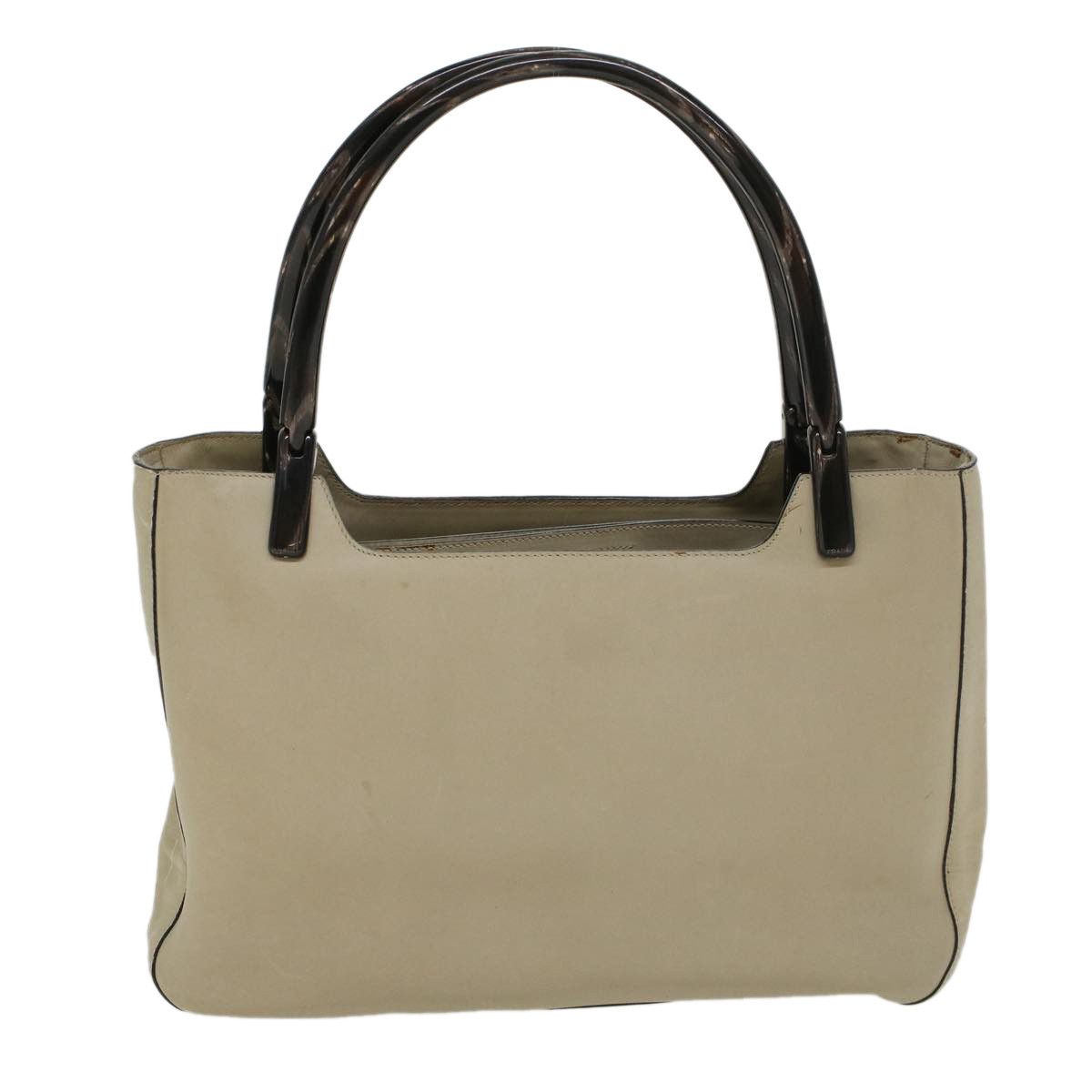 Prada Beige Leather Handbag (Pre-Owned) Size ONE SIZE - 1 Thumbnail