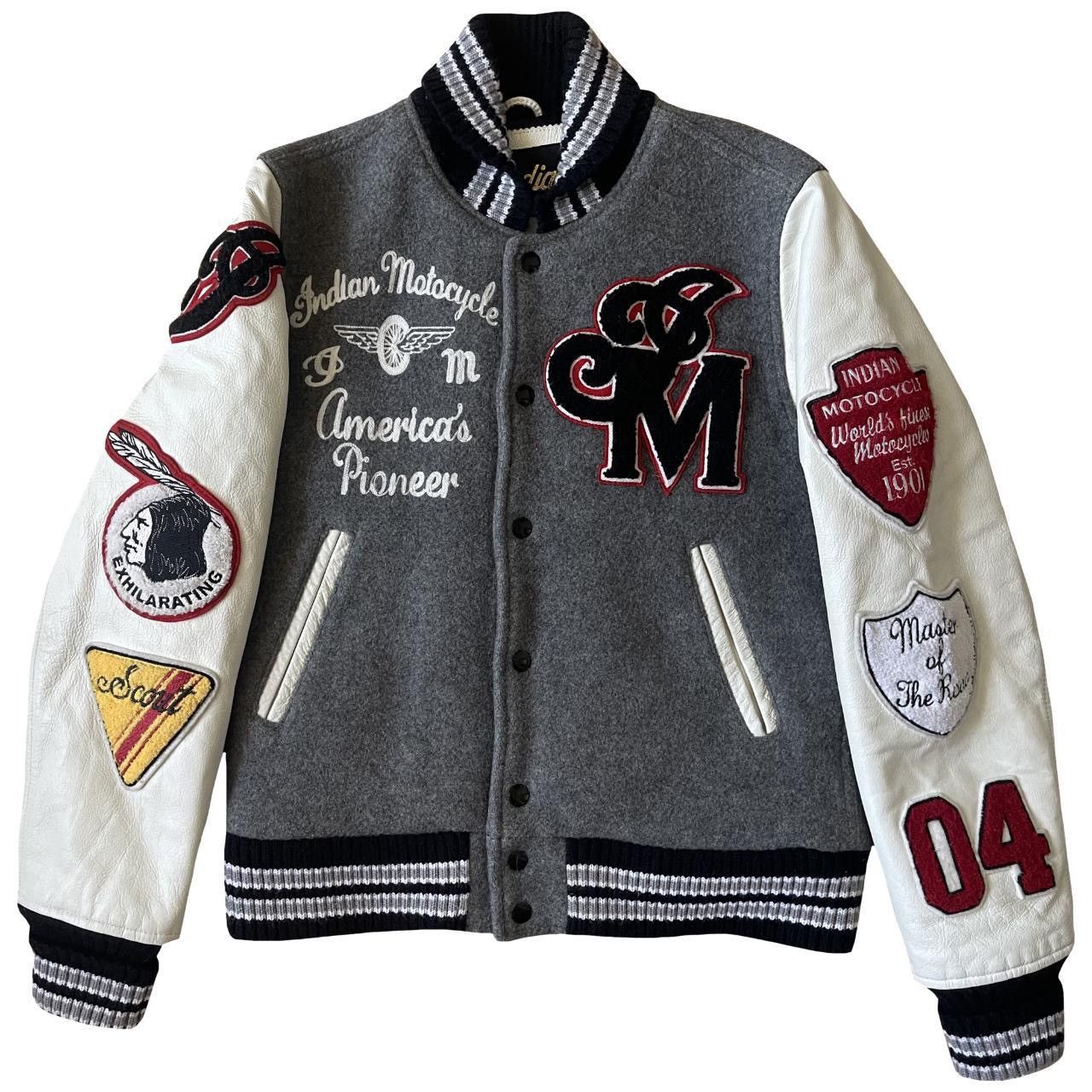 Indian Motorcycle × Whitesville Indian Motorcycle Varsity Jacket Size US S / EU 44-46 / 1 - 1 Thumbnail