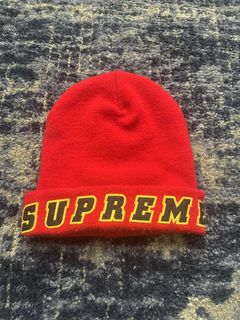 Supreme felt 2024 logo beanie