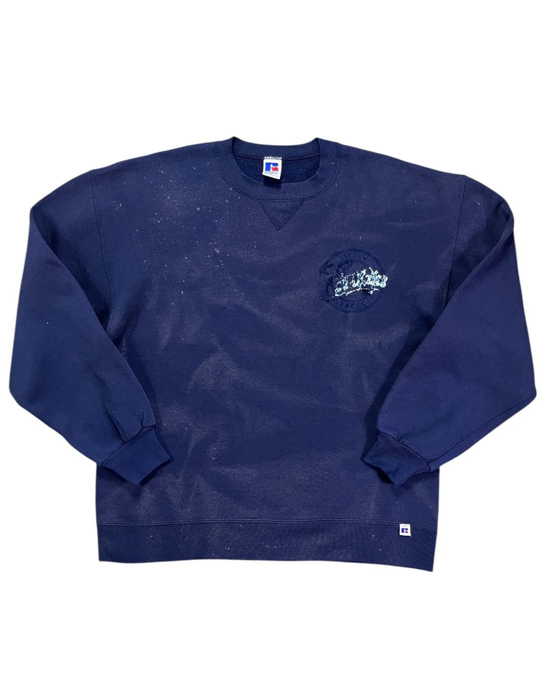 Russell Athletic Vintage Sunfaded Navy Russell Sweats Size US L / EU 52-54 / 3 - 1 Thumbnail