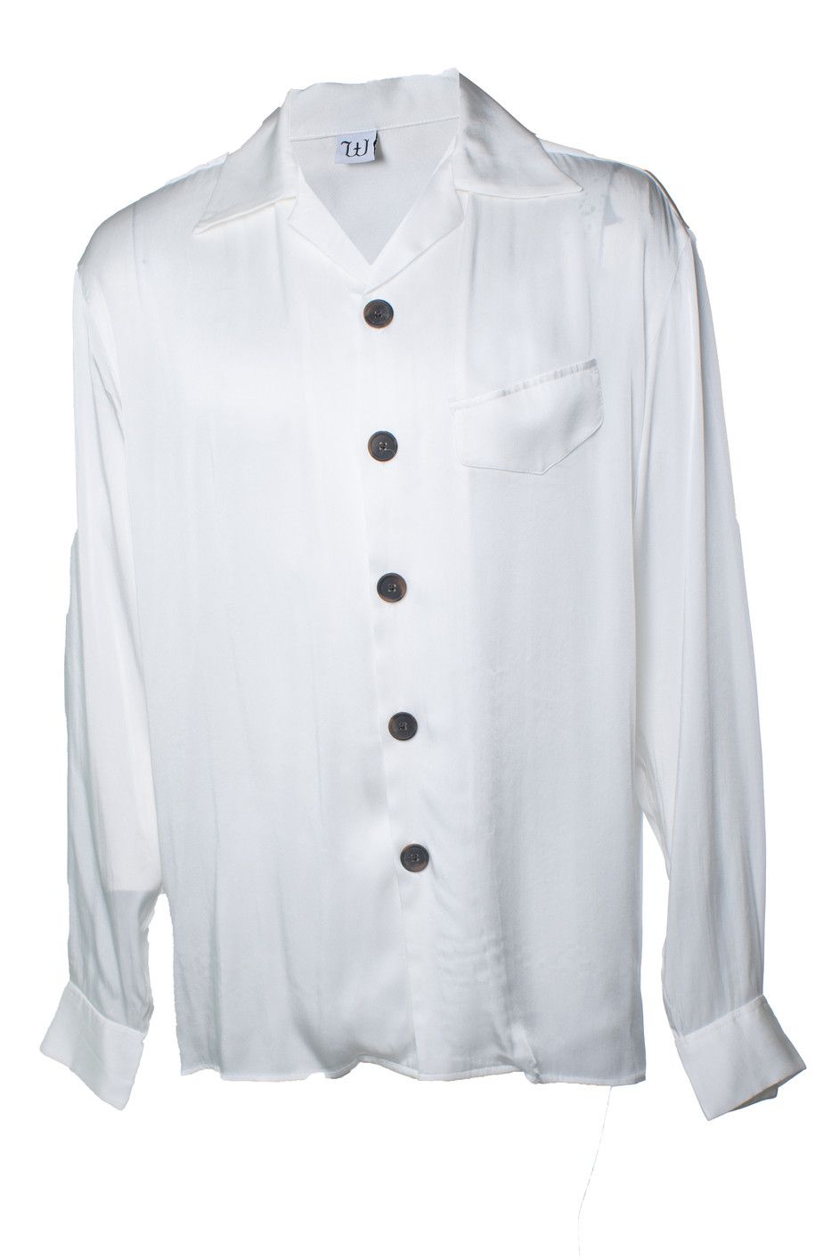 WINNIE Winnie NY, White shiny shirt Size US L / EU 52-54 / 3 - 1 Thumbnail