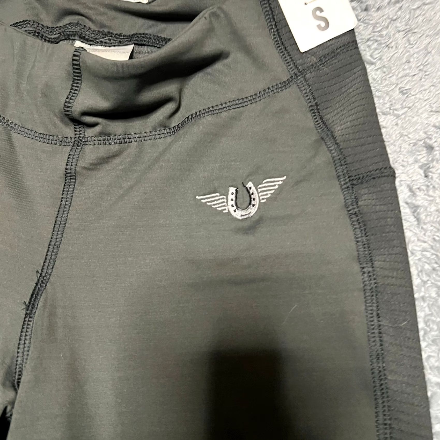 Vintage Tuff Rider Pants Breeches Pull On Womens Small Green Leggings Ankle Horse Riding Stretch S Women Regular Size 28" / US 6 / IT 42 - 2 Thumbnail