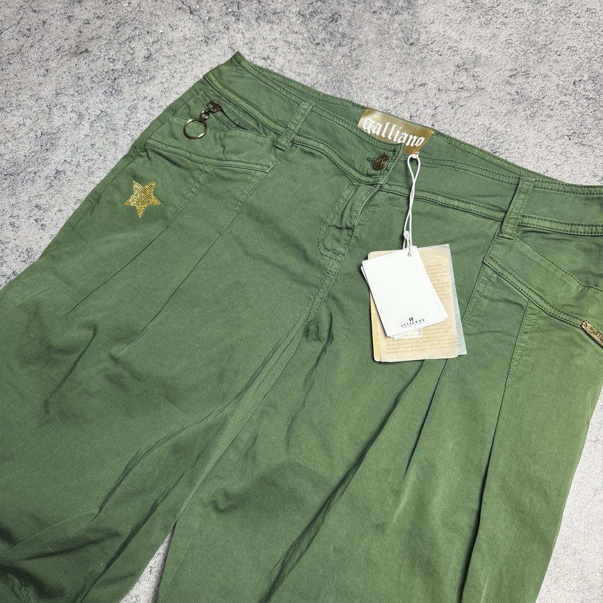 John Galliano NEW Galliano Glitter Girls Rare Pants Size 28" / US 6 / IT 42 - 5 Thumbnail