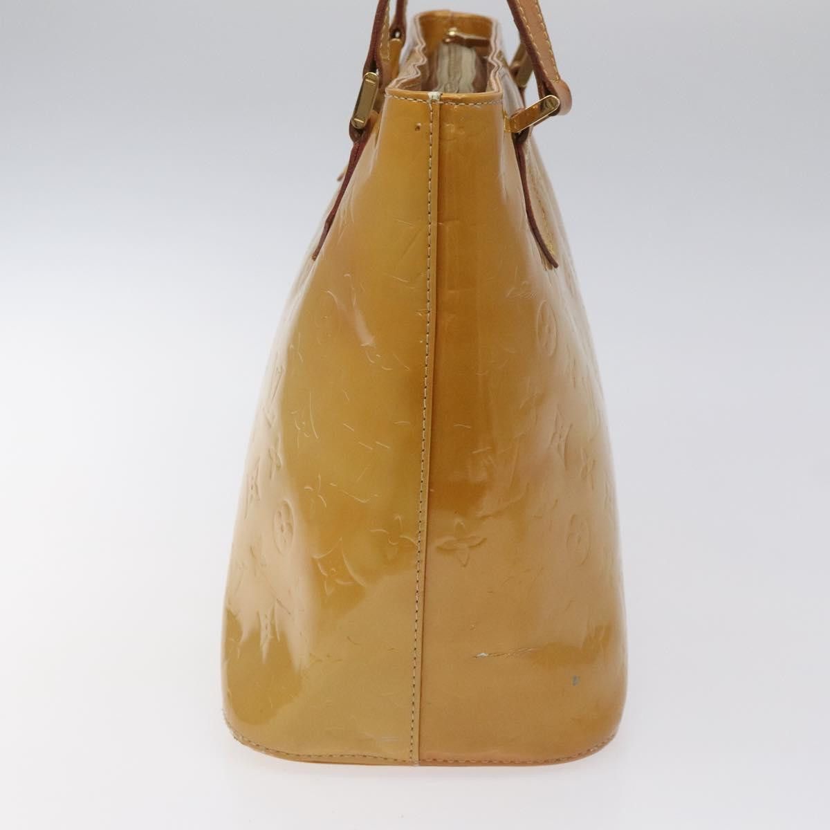 Louis Vuitton LOUIS VUITTON Monogram Vernis Houston Hand Bag Beige M91004 Size ONE SIZE - 5 Thumbnail