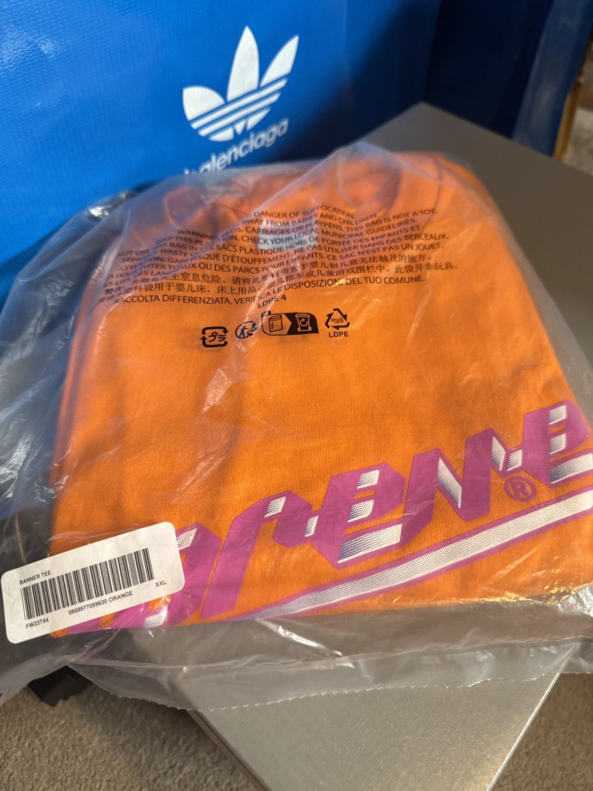 Supreme supreme banner logo tee orange XXL FW23 Size US XXL / EU 58 / 5 - 1 Thumbnail