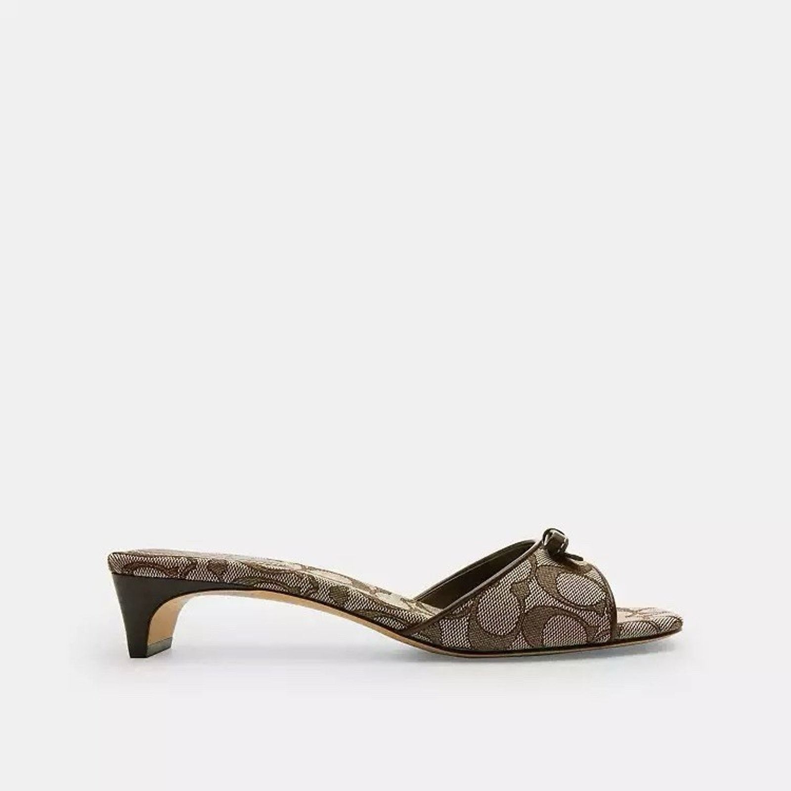 Coach NEW COACH Women Bow Kitten Heel Sandal Oak/Maple CEE09 us 9 Size US 9 / IT 39 - 5 Thumbnail